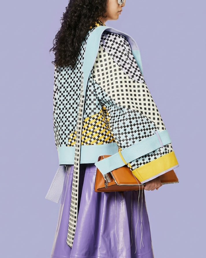 Woven Leather Kimono by Martina Spetlova