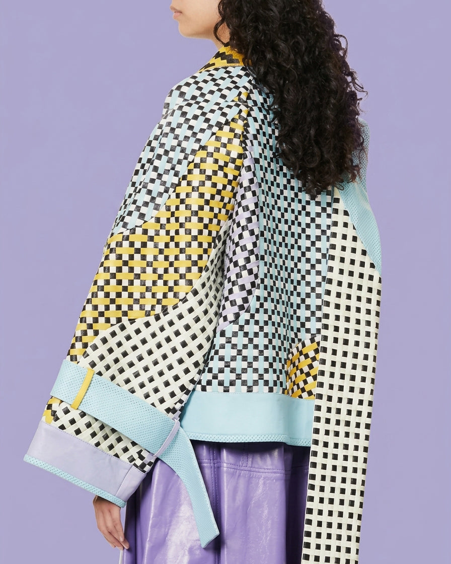 Woven Leather Kimono by Martina Spetlova