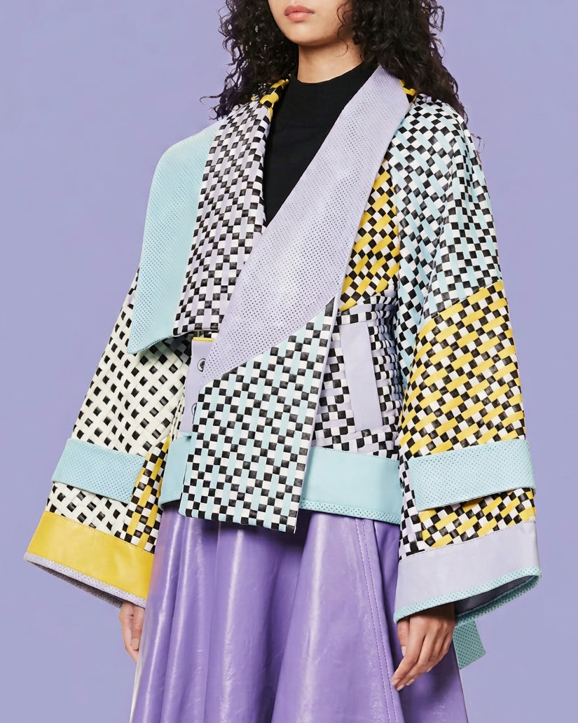 Woven Leather Kimono by Martina Spetlova