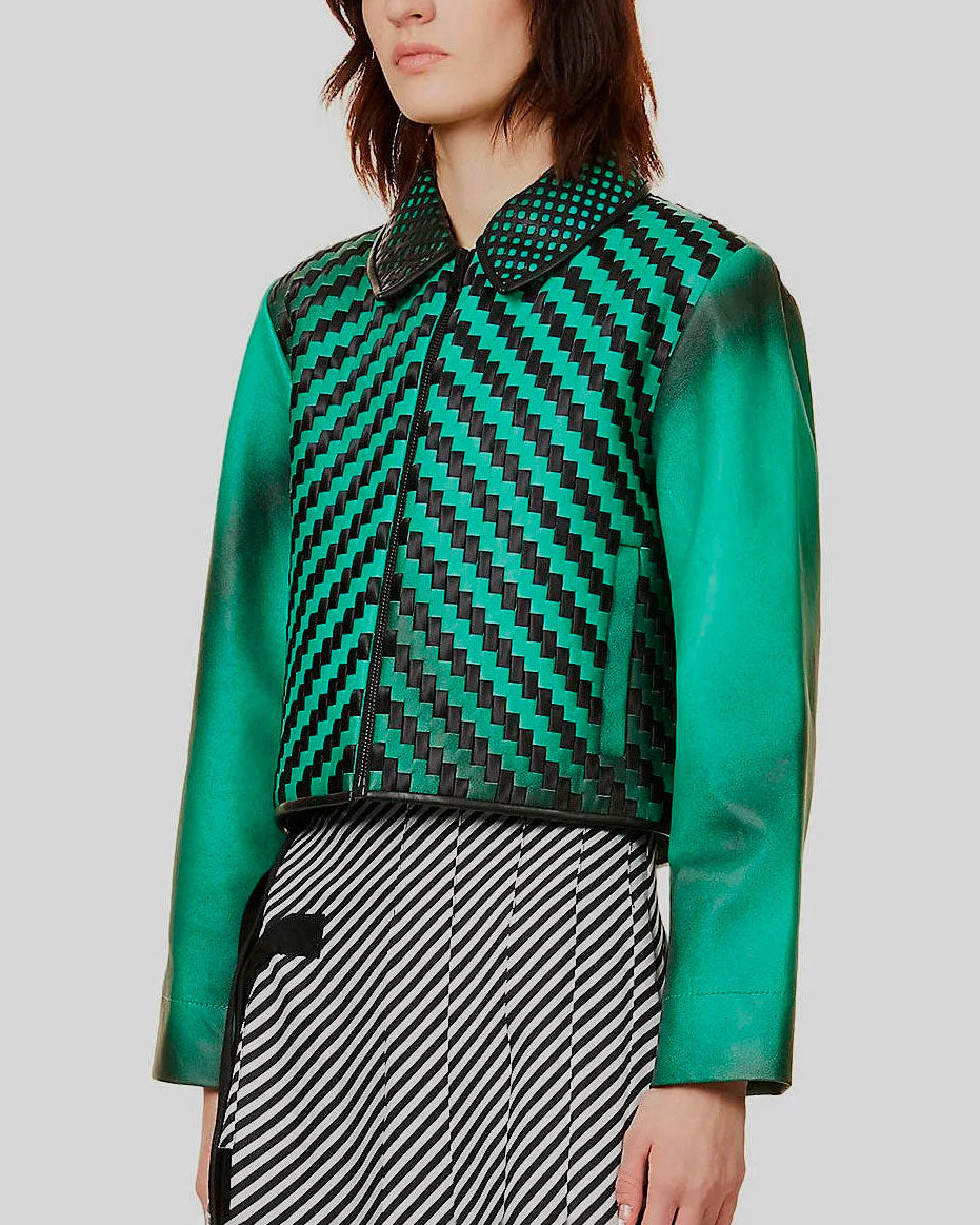 Woven Leather Jackets by Martina Spetlova