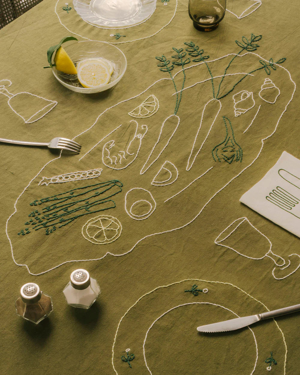 Hand-embroidered Tablecloths