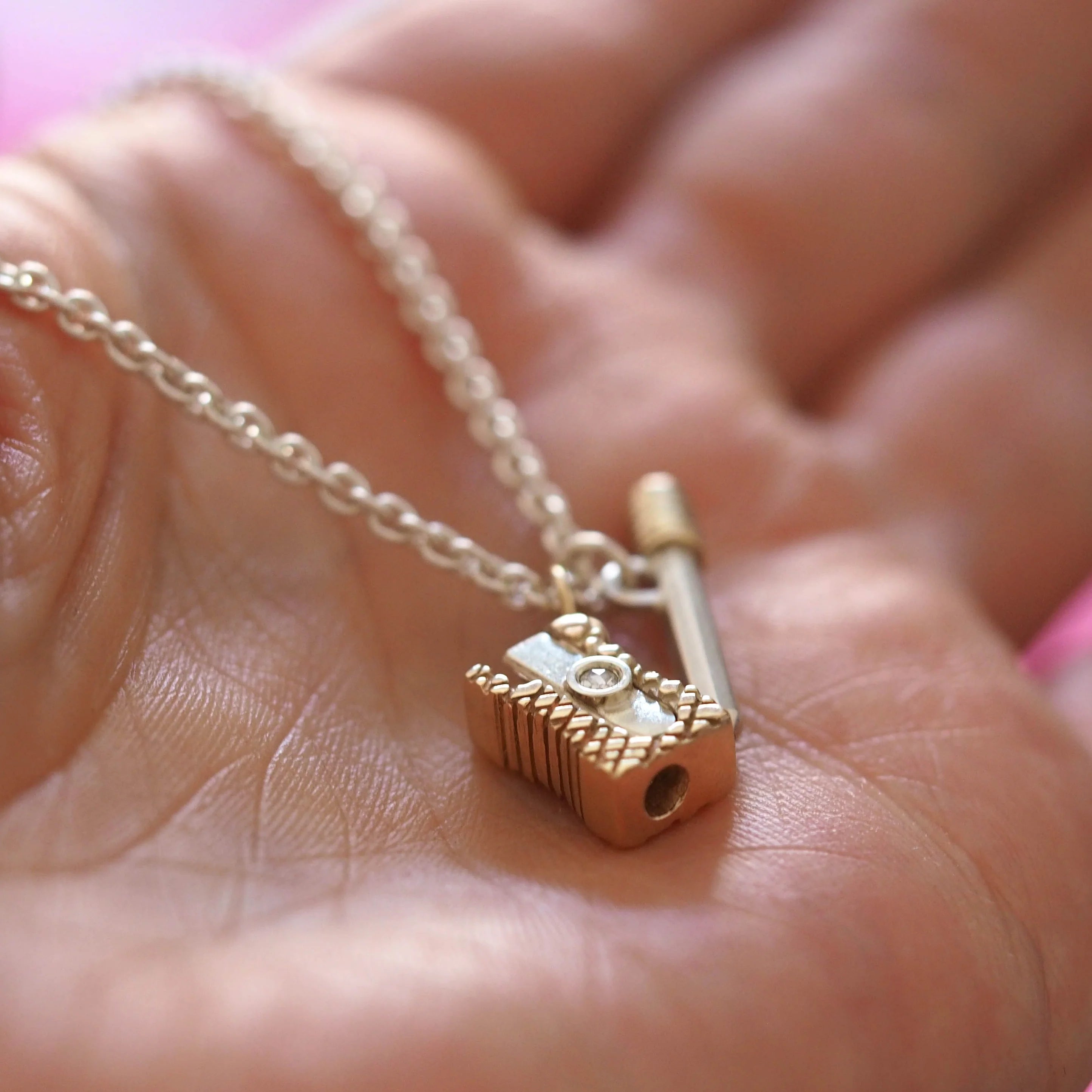 Precious Pencil & Sharpener Necklace by Sarah Meredith - RockCakes
