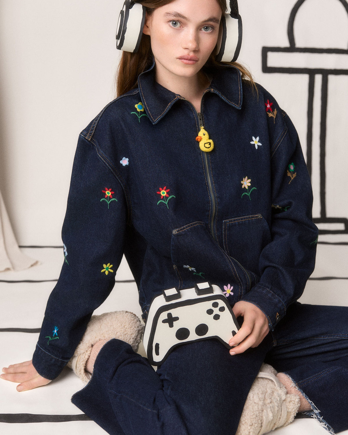 Bloom Jacket & Jeans by Mira Mikati