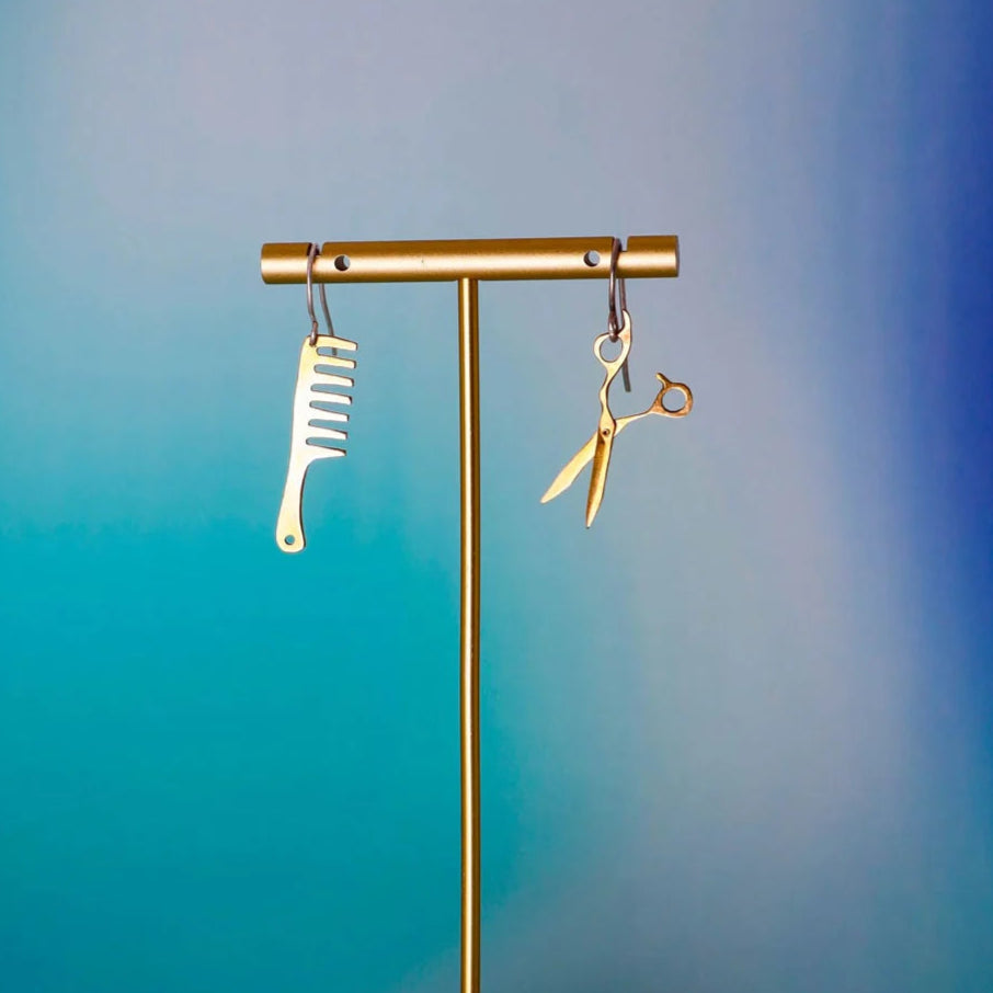 Hairdresser's set earrings