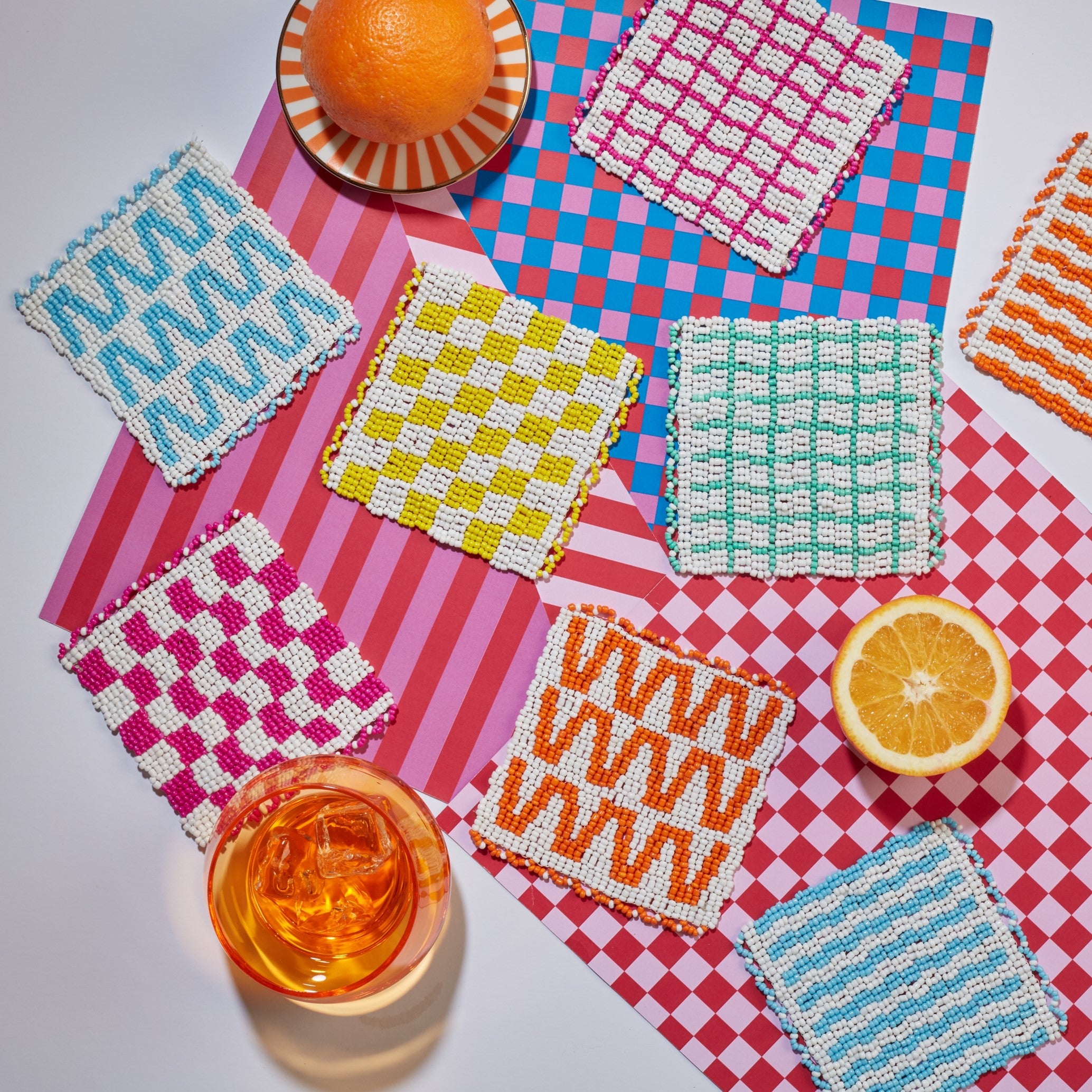 Beaded Coasters by Monkeybiz