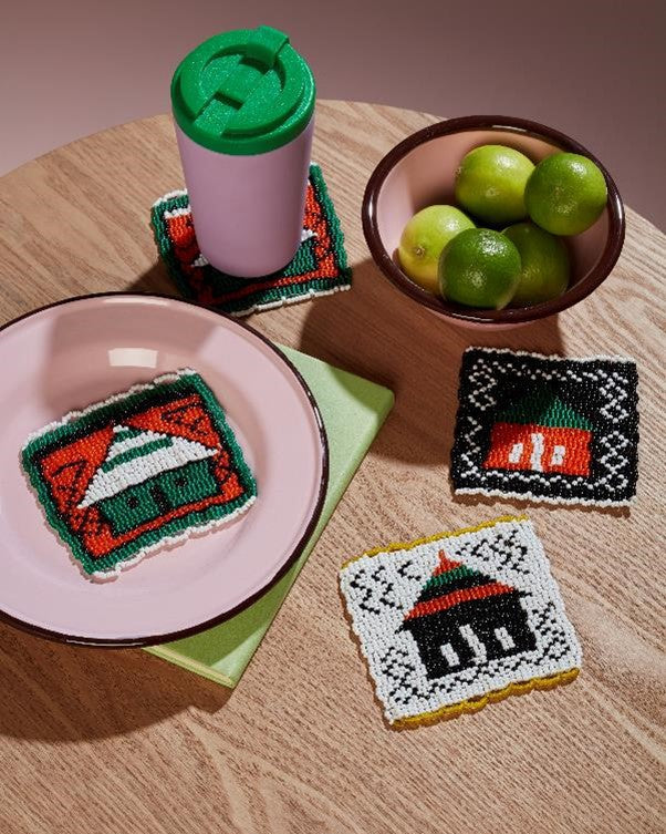 Beaded Coasters by Monkeybiz