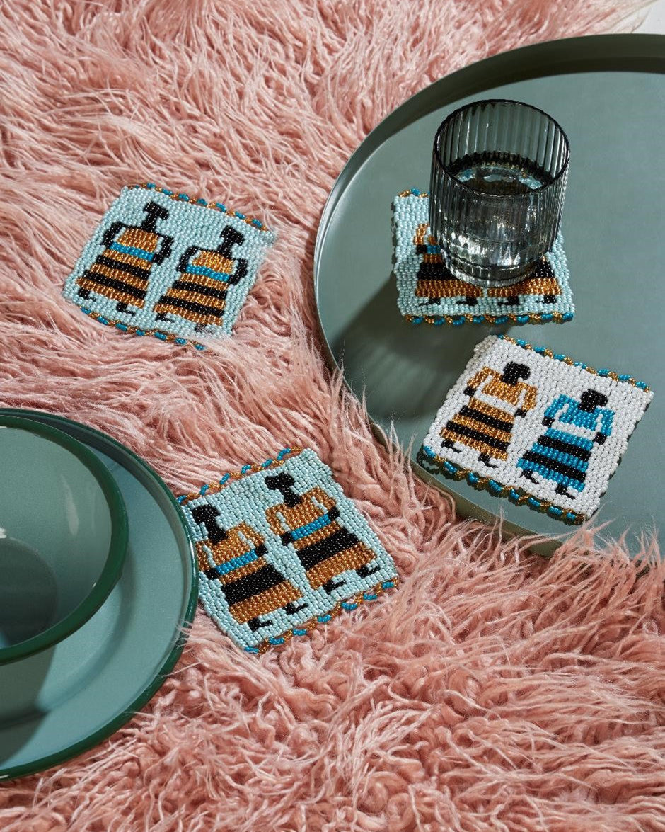 Beaded Coasters by Monkeybiz