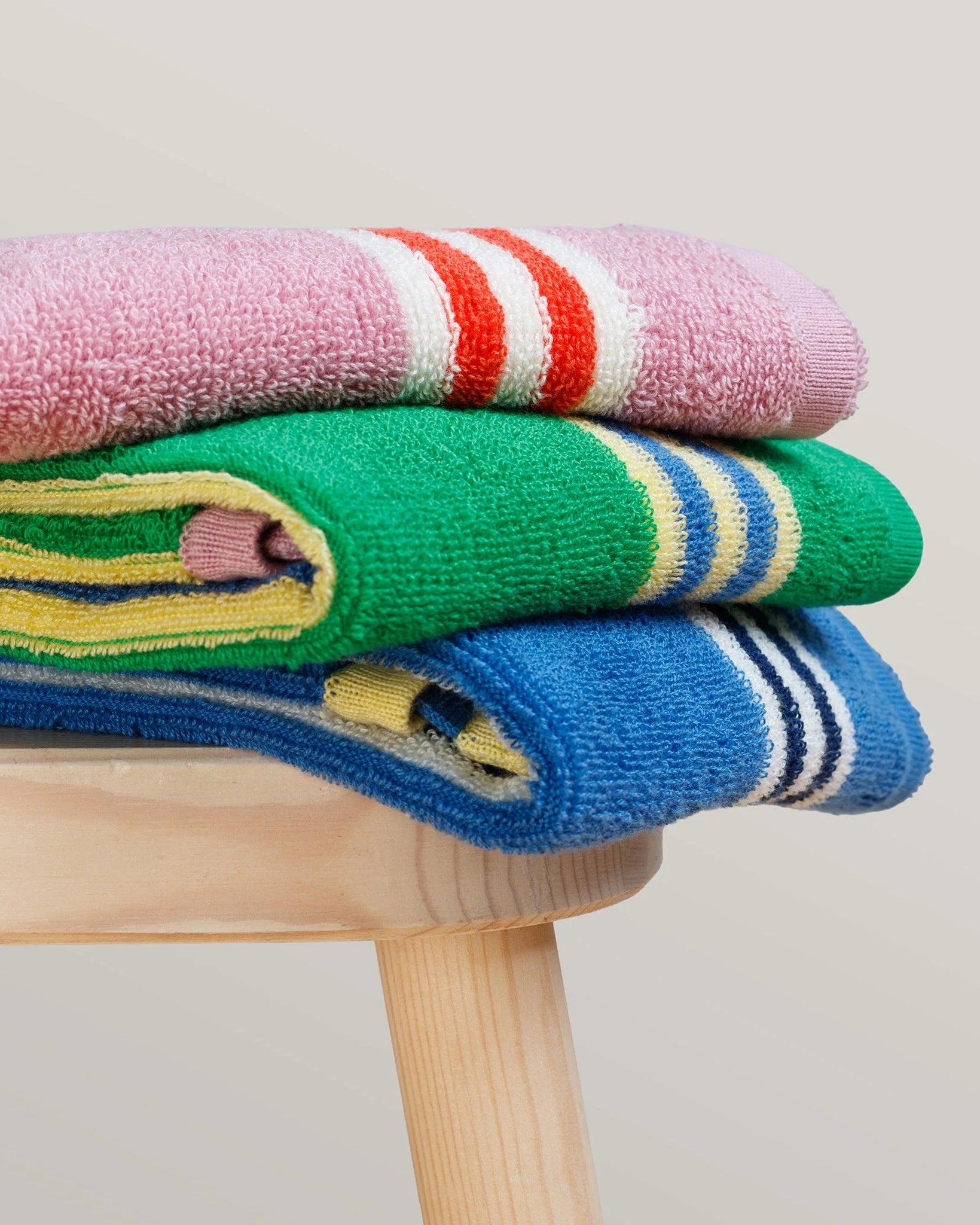 Stripe Terry Hand Towels by Sophie Home