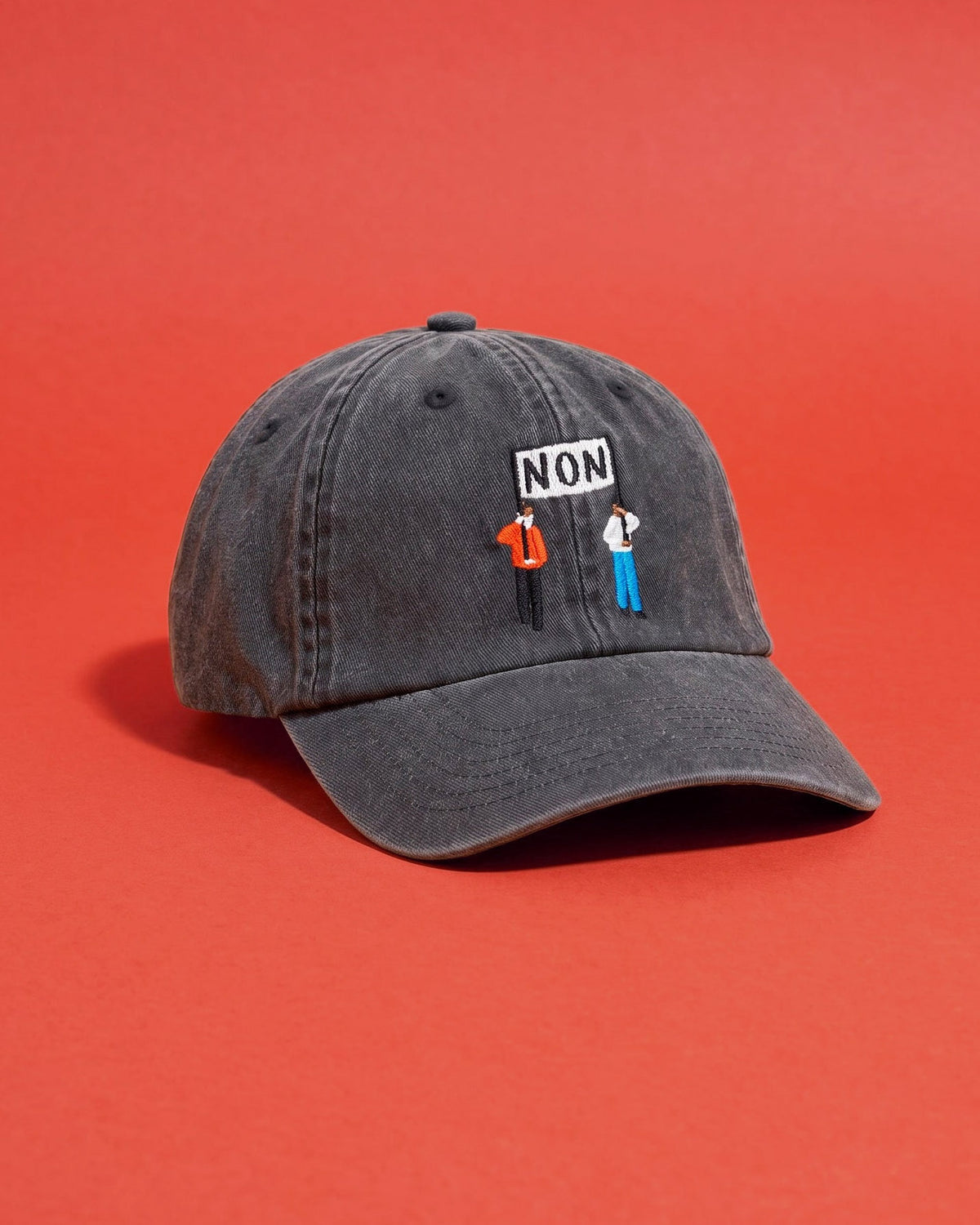 NON! Embroidered Cap by Top Top