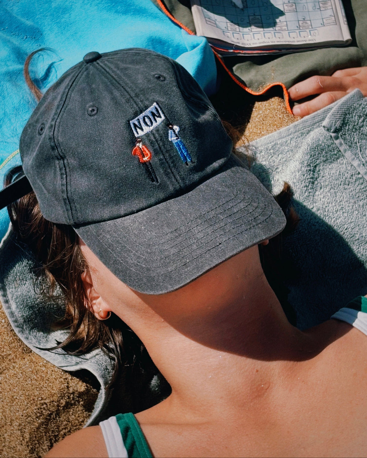 NON! Embroidered Cap by Top Top