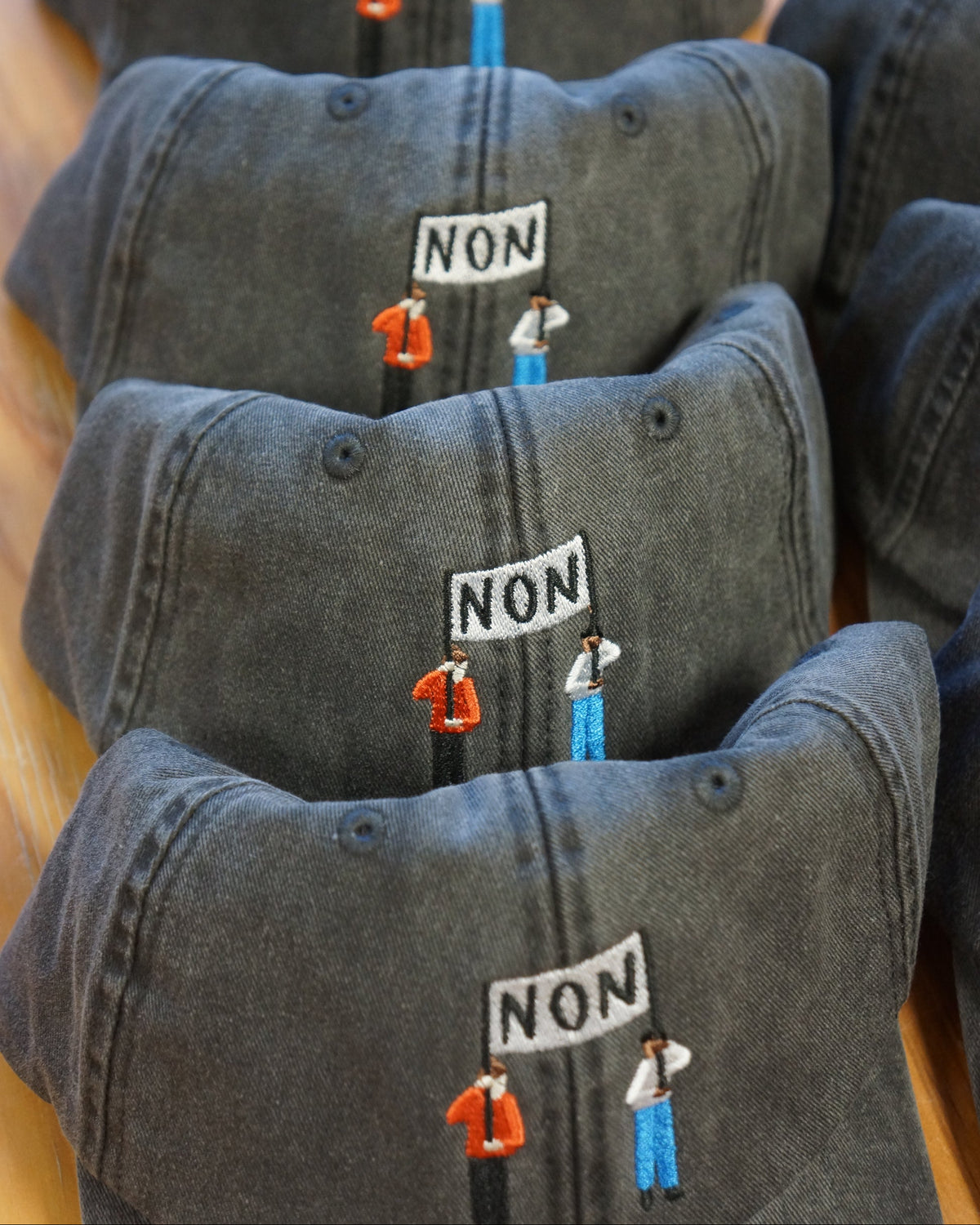 NON! Embroidered Cap by Top Top
