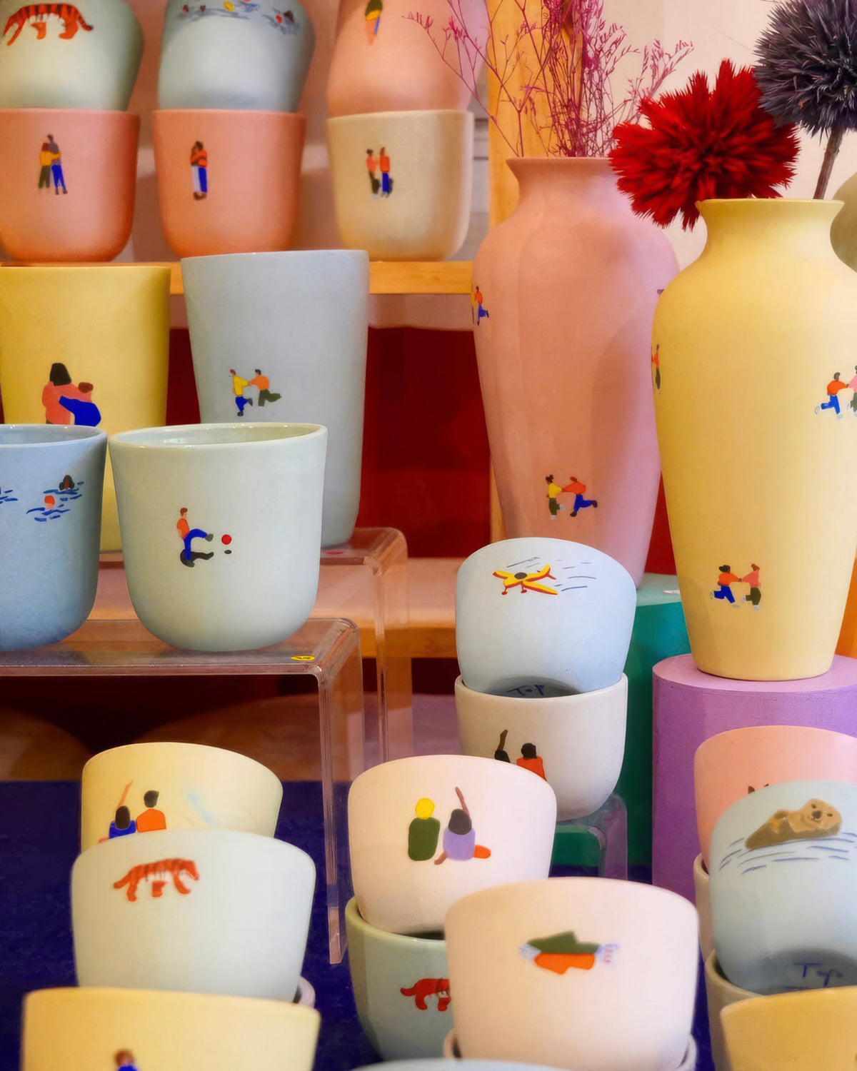 Little People Hand-Painted Ceramics by Top Top