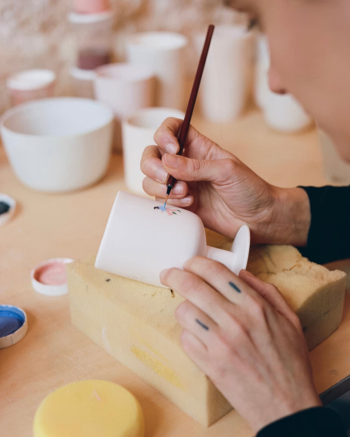 Little People Hand-Painted Ceramics by Top Top