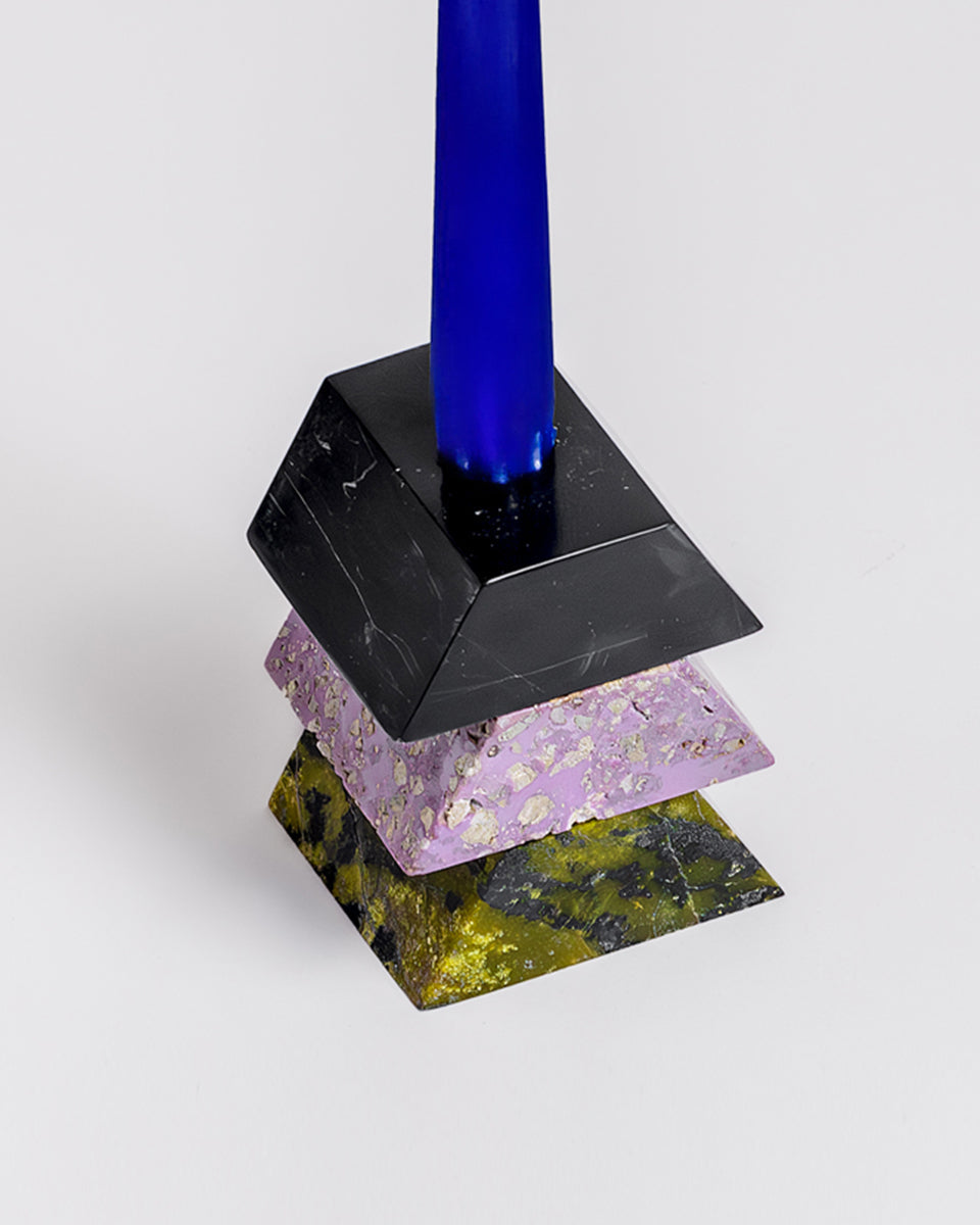 Triangle Gemstone Puzzle Candelabra