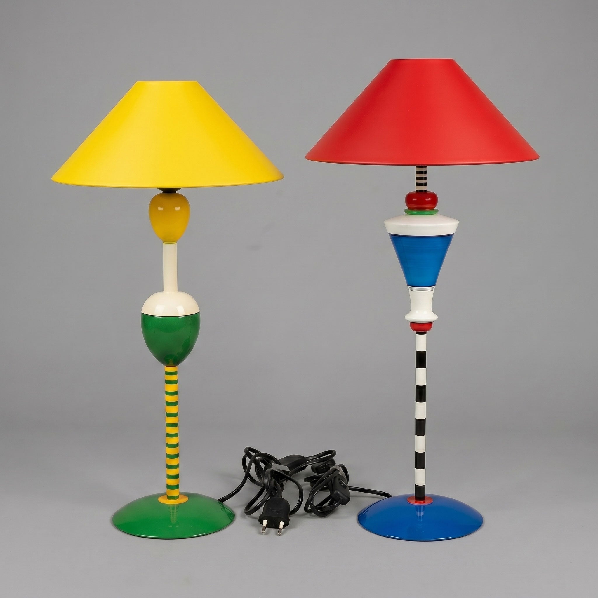 Two Modernist Lamp Legs by Drouot