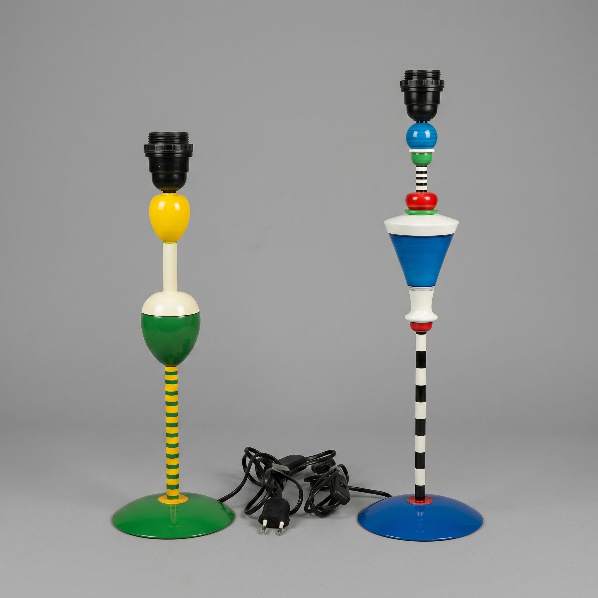 Two Modernist Lamp Legs by Drouot