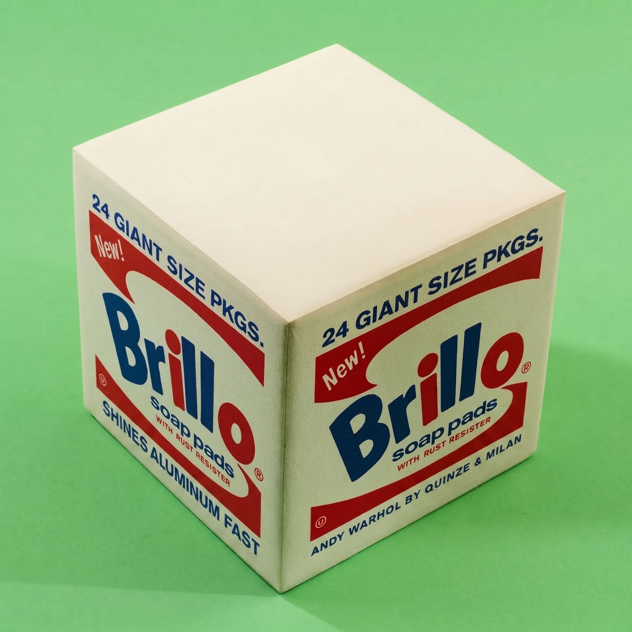 Fake Warhol's Brillo Pouf by Drouot