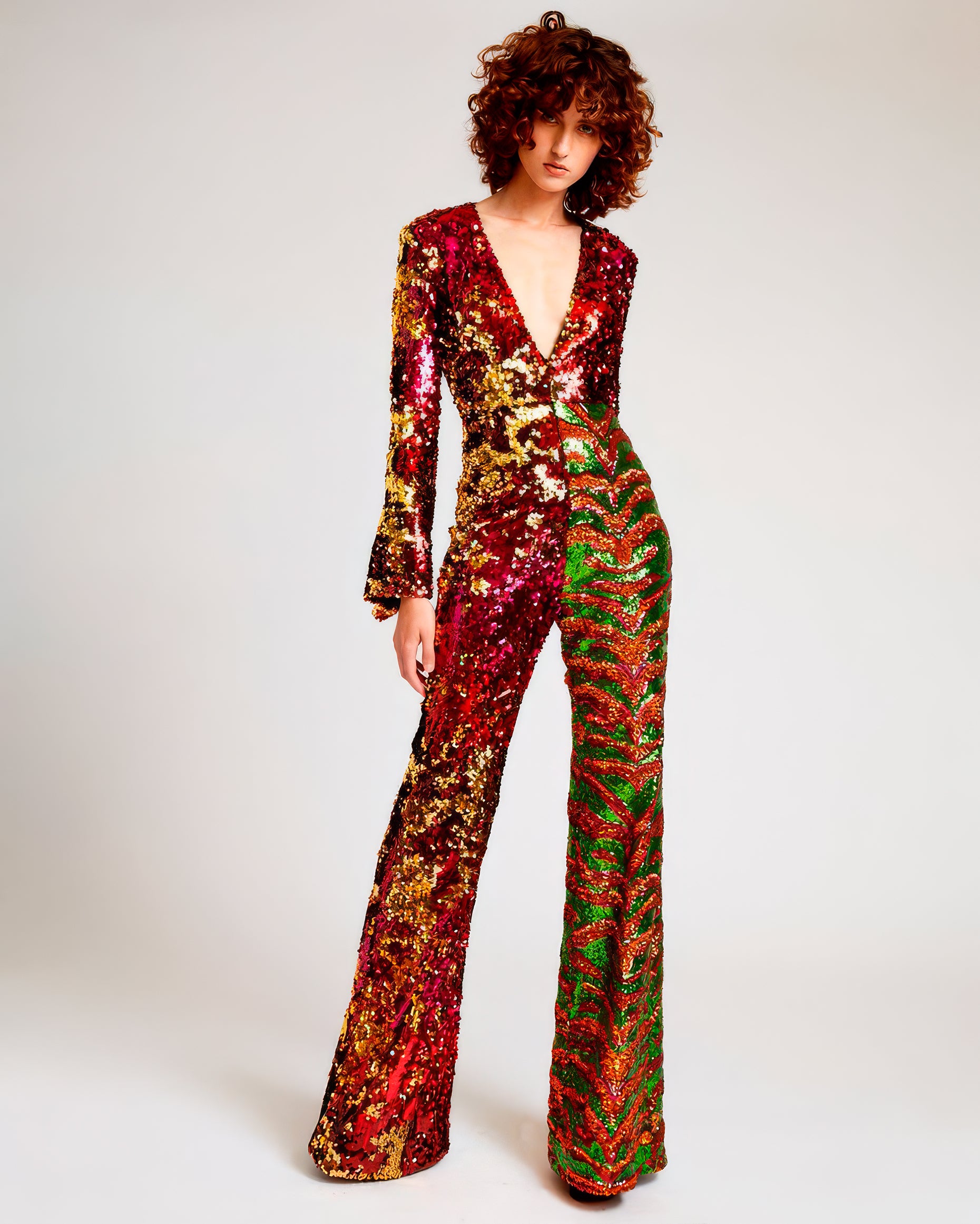 Michael Halpern's Sequined Jumpsuit by Drouot