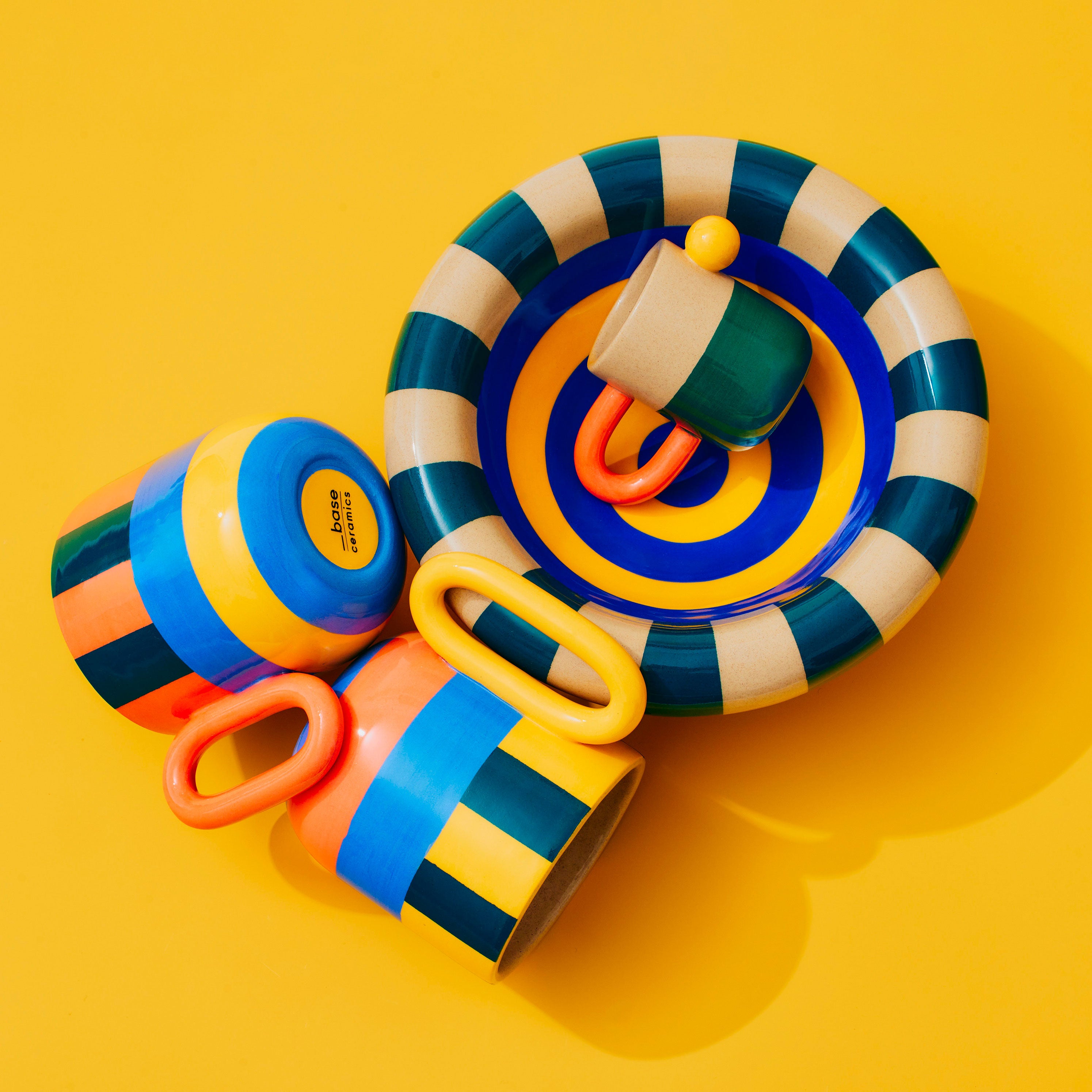 Multicolour Stripes Ceramics by Catalina Parra - Base Ceramics