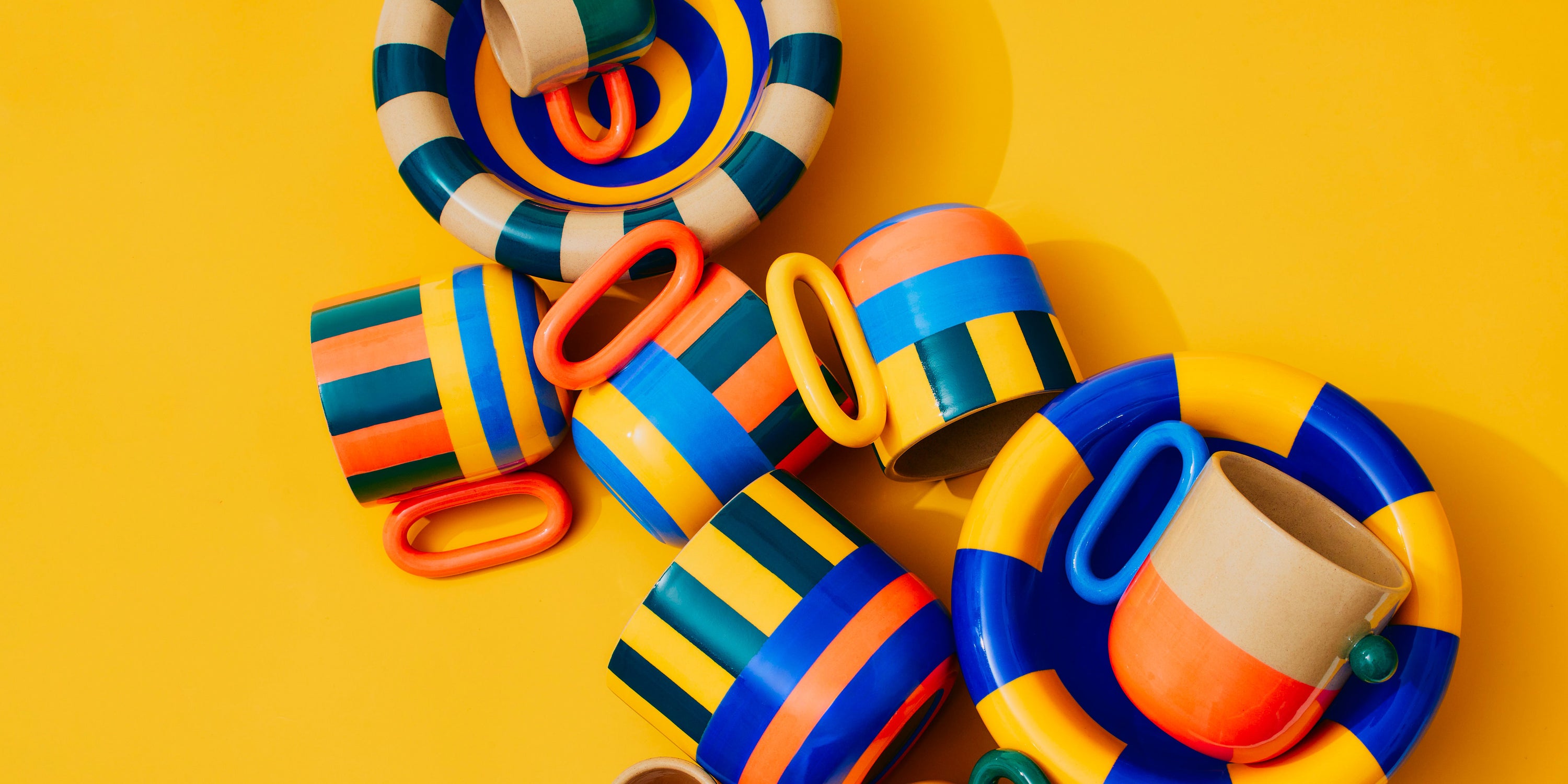 Multicolour Stripes Ceramics by Catalina Parra - Base Ceramics