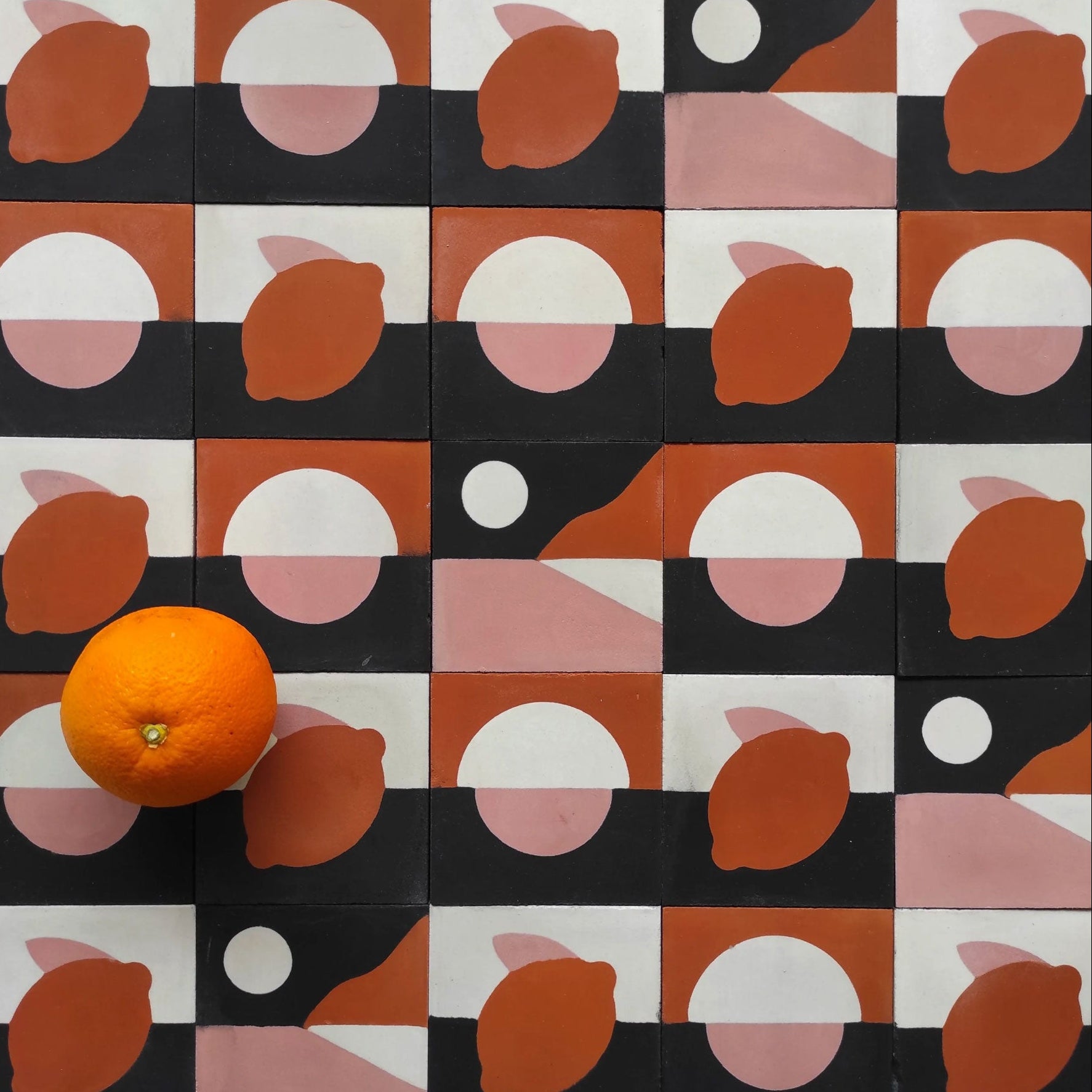 Lemons & Oranges Tiles by Fanny Liénart - César Bazaar