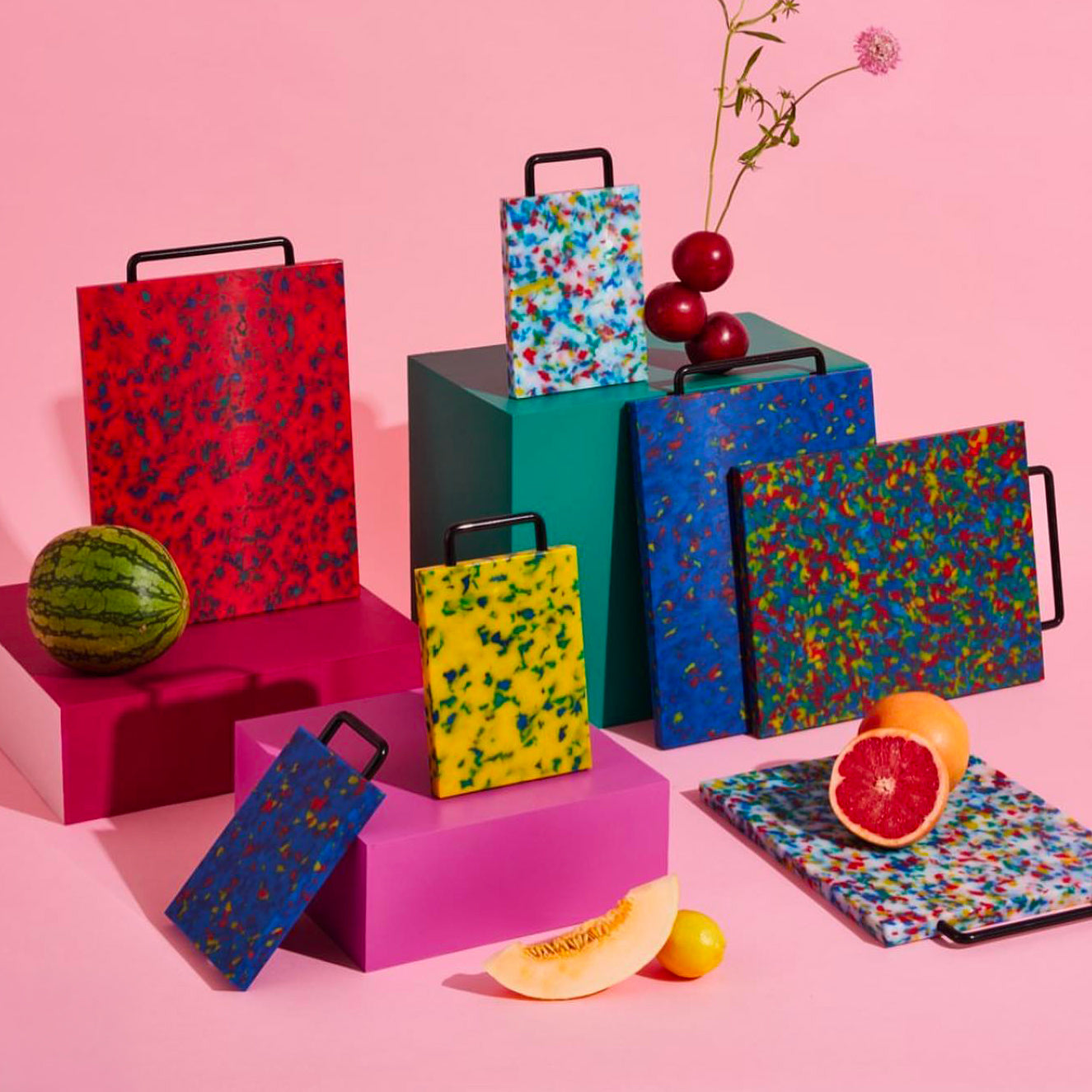 Coloured cutting boards