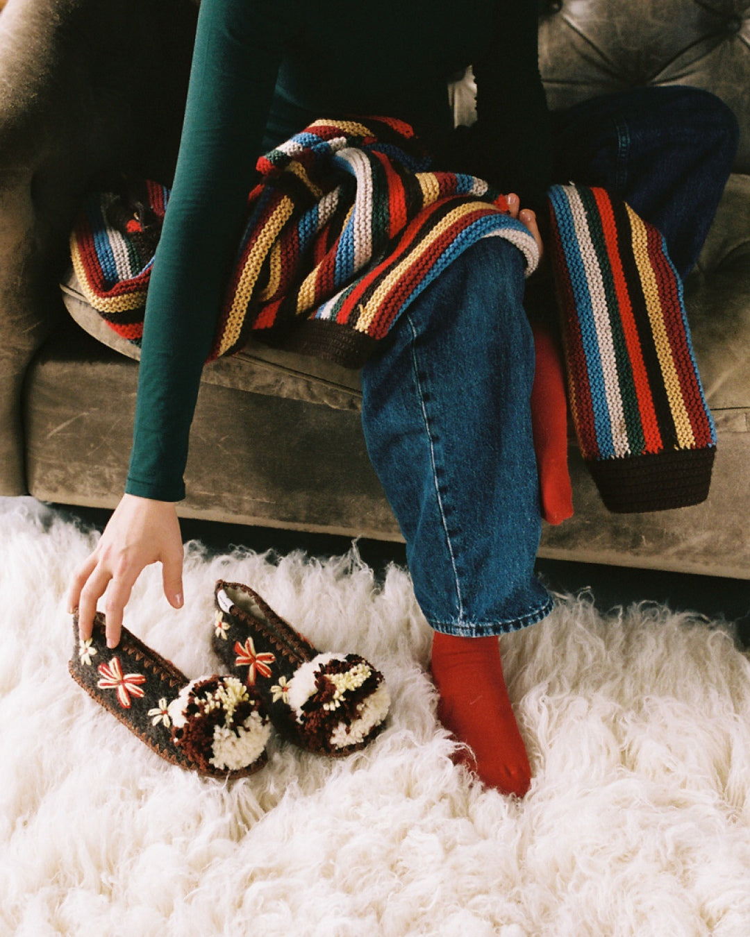 Greek Slippers by Give a Pon