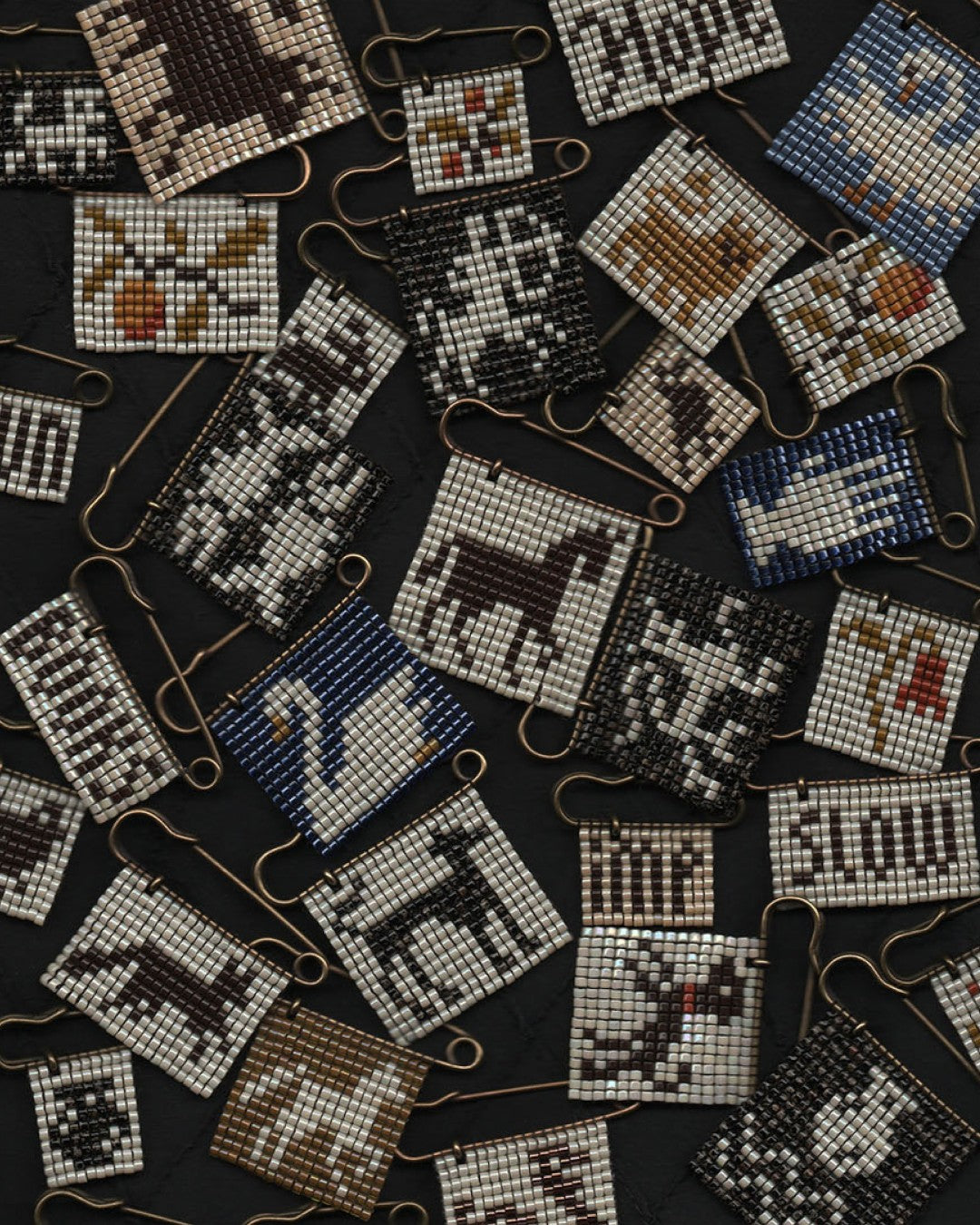 Beaded Pins by Venerable Beads