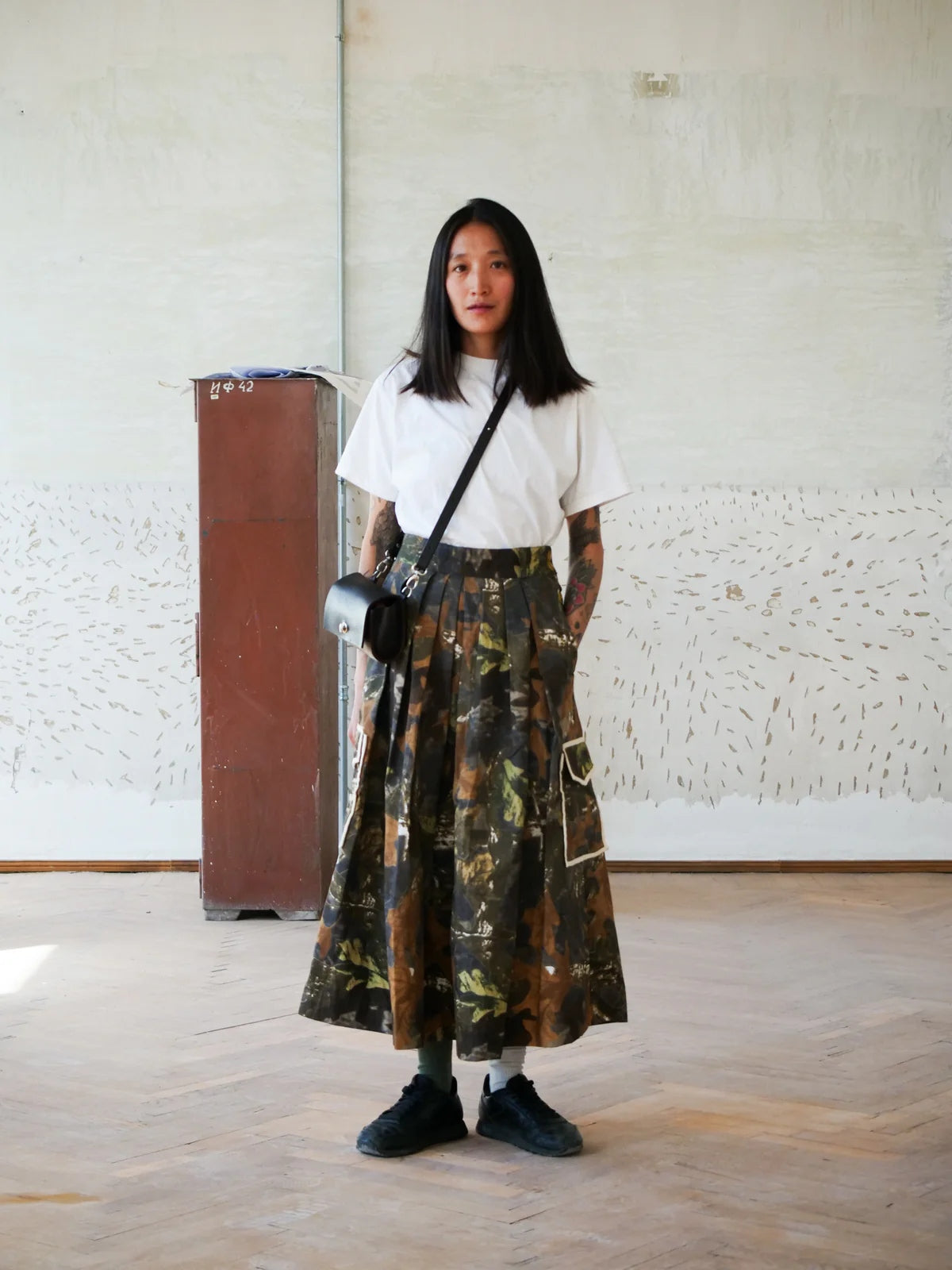 Disruptive Pattern Skirt by Fenmy Taxena