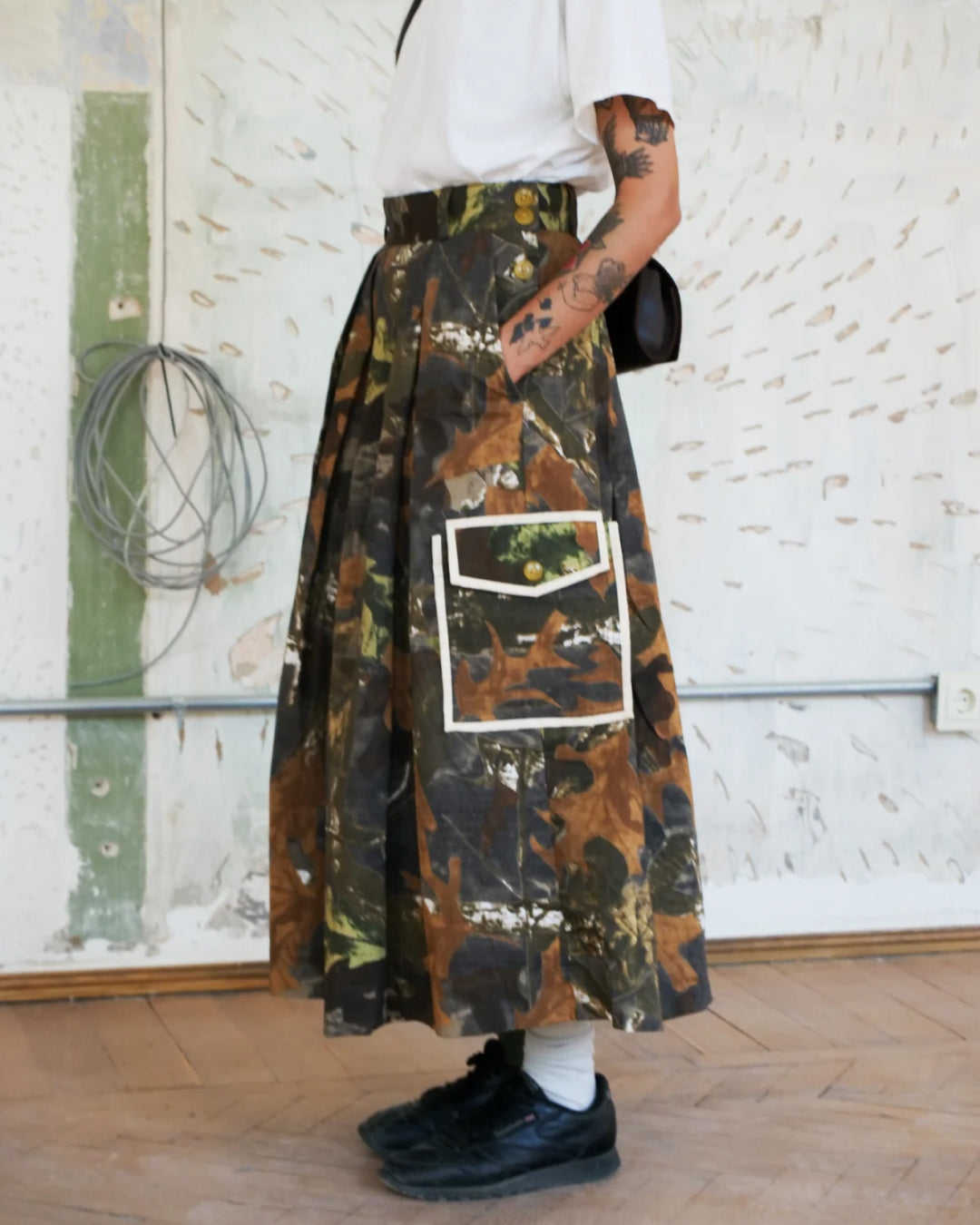 Disruptive Pattern Skirt by Fenmy Taxena