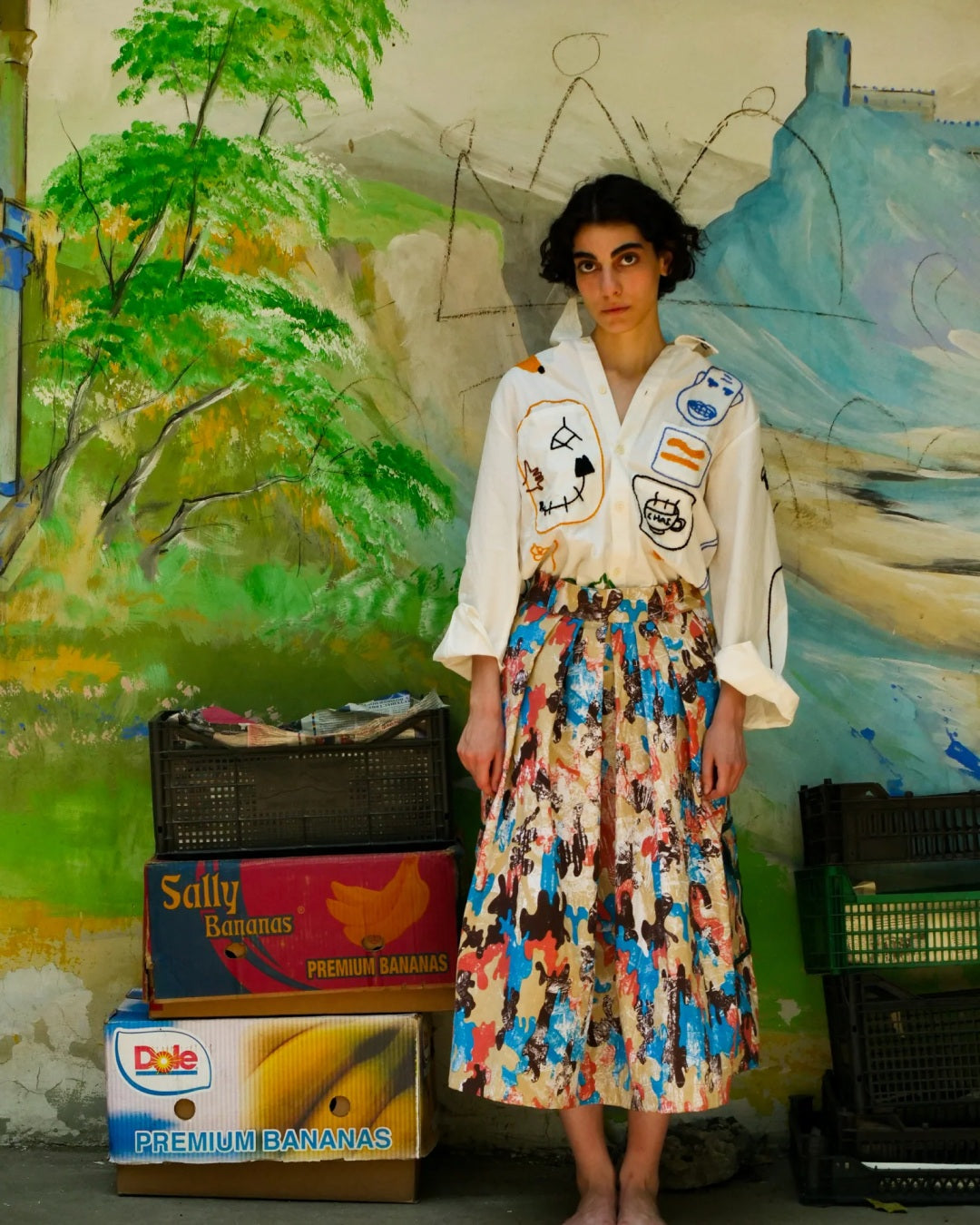 Disruptive Pattern Skirt
