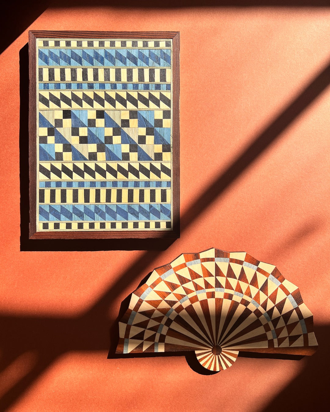 Marquetry quilts by Lou Taylor