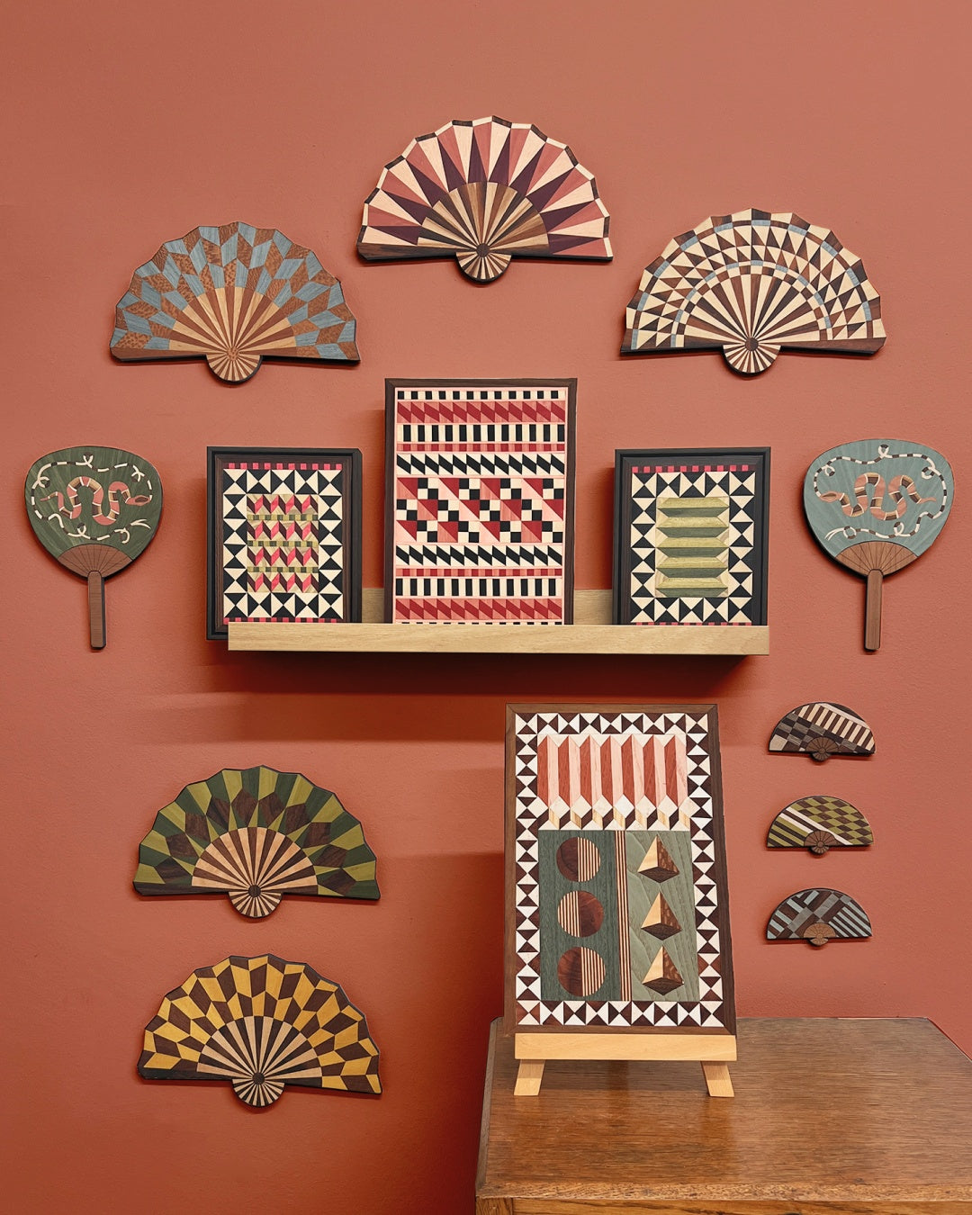 Marquetry quilts