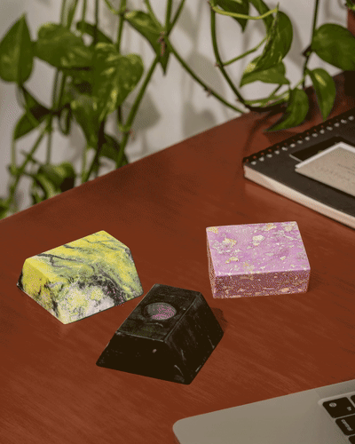 Triangle Gemstone Puzzle Candelabra