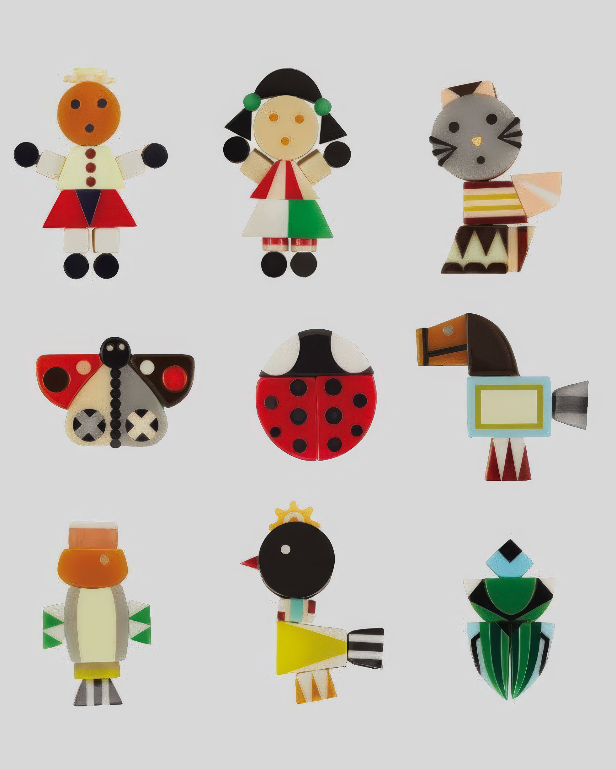 Figurines Brooches & Pendants by Finn
