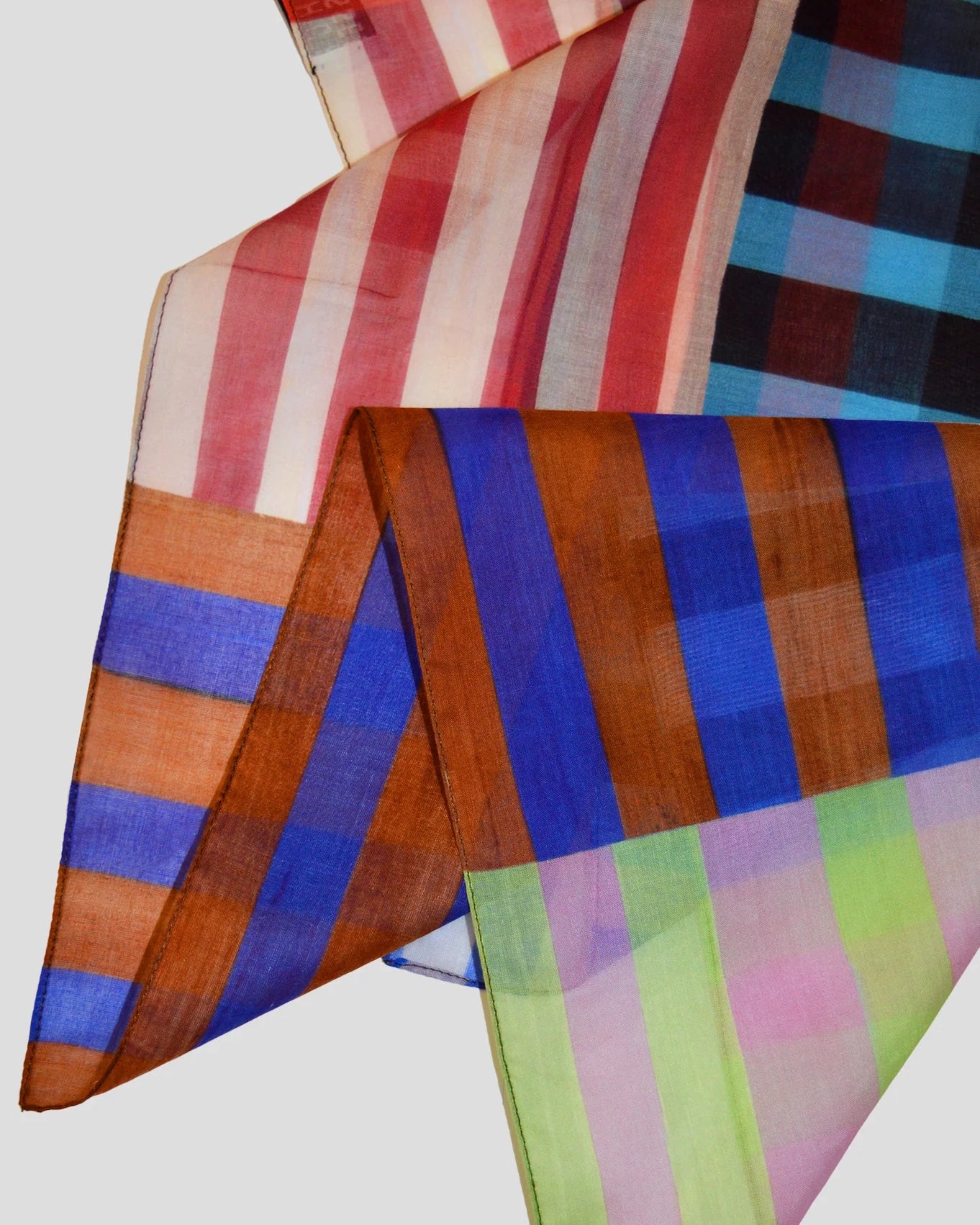 Striped mini foulard