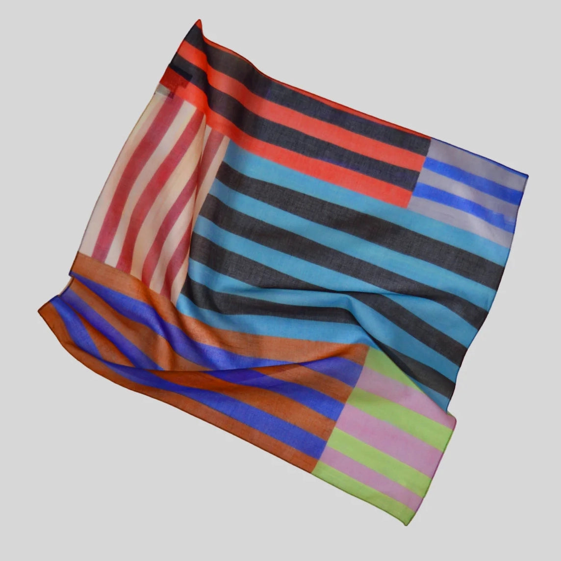 Striped mini foulard
