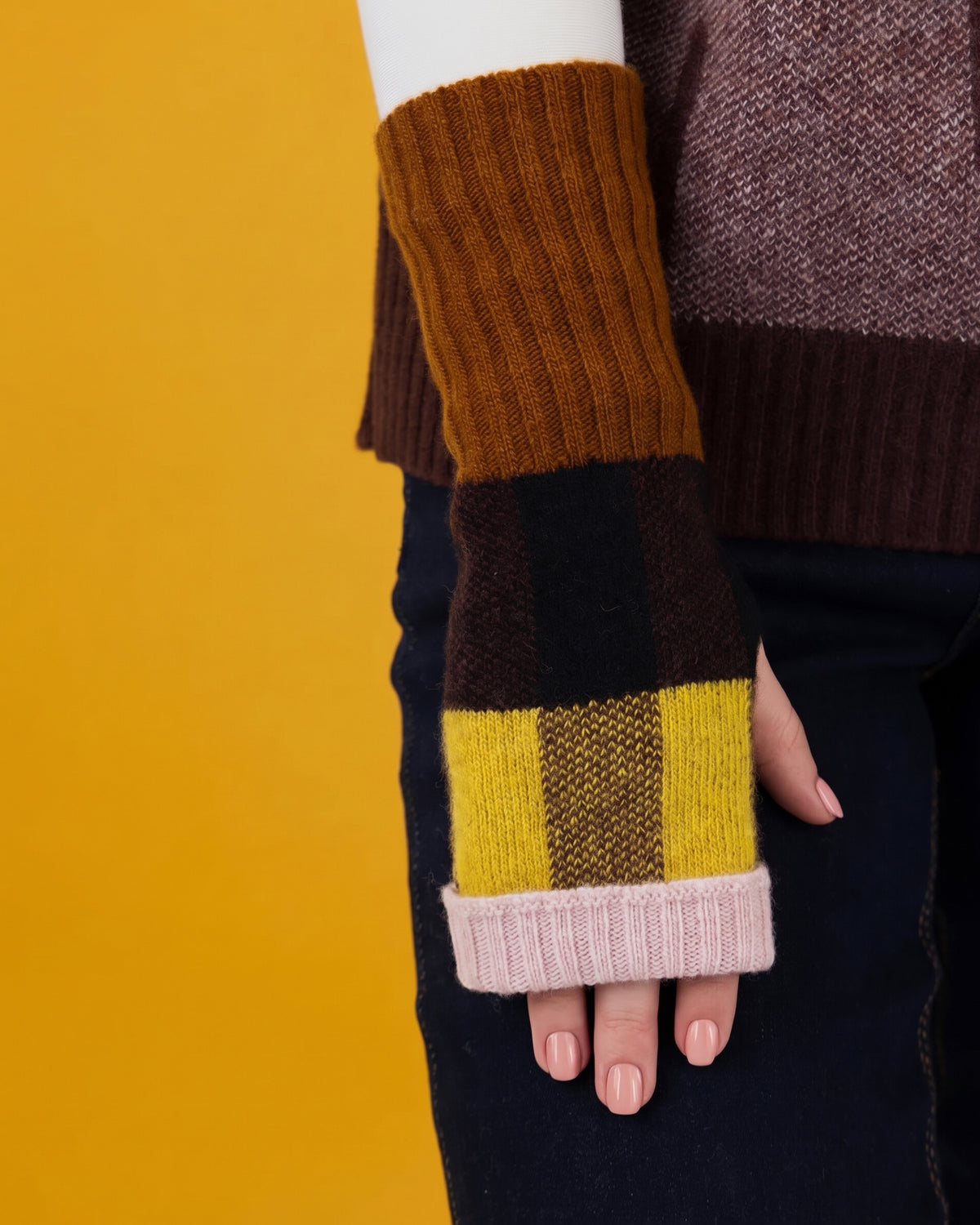 Colourblock Hand Warmers by Giannina Capitani