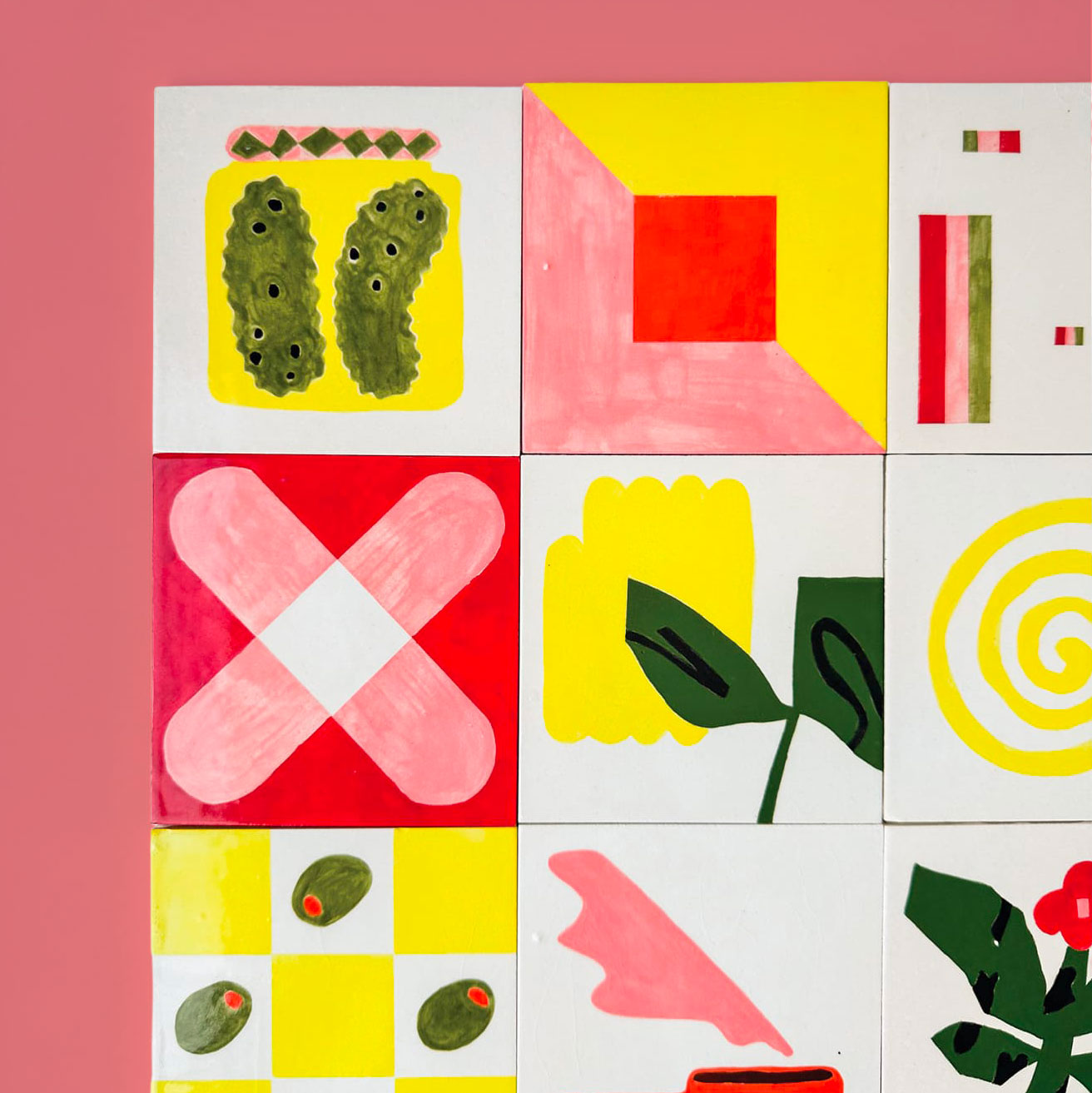 Abstract Geometric Tiles by Jun Objects