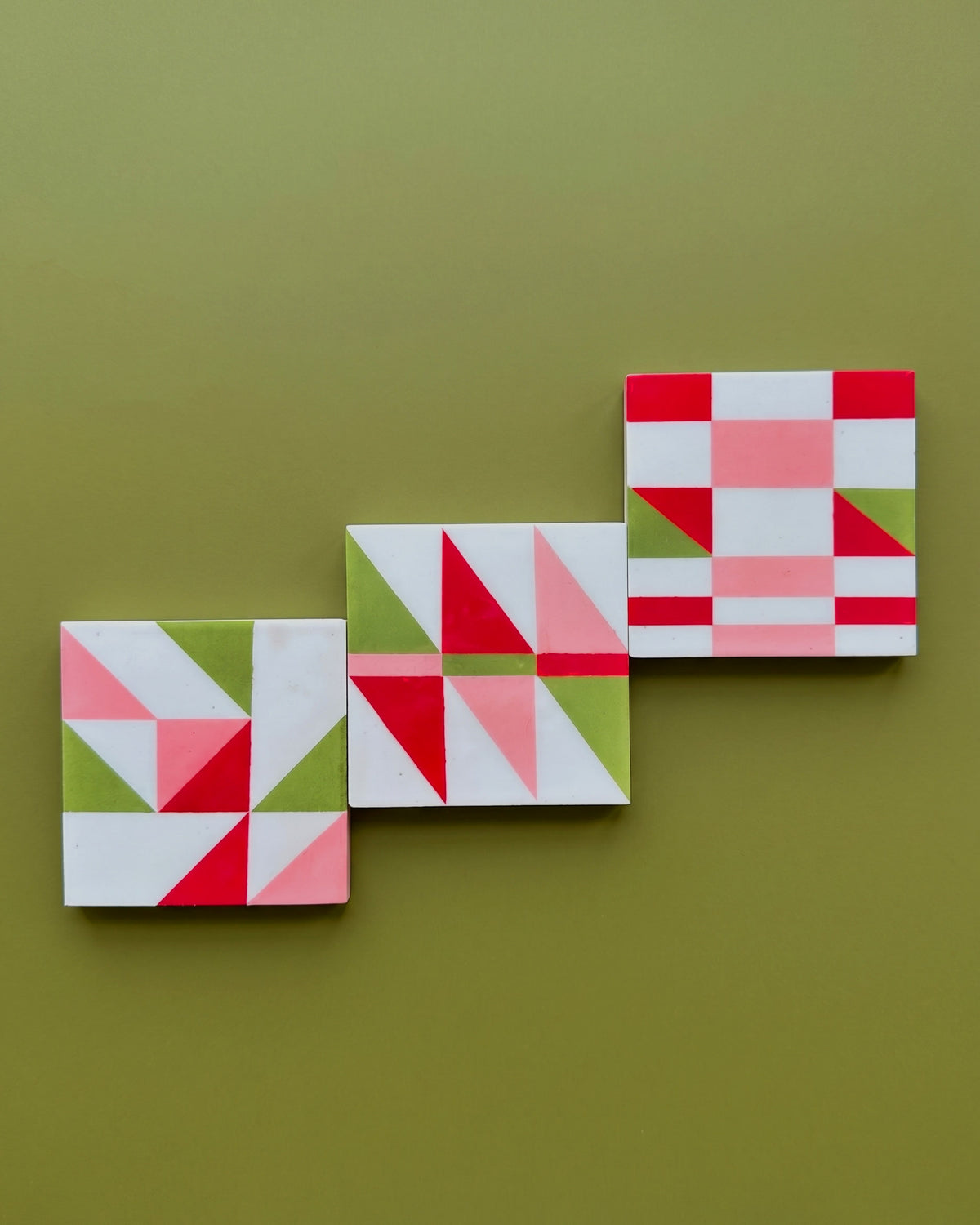 Crosslines Coasters Set by Jun Objects