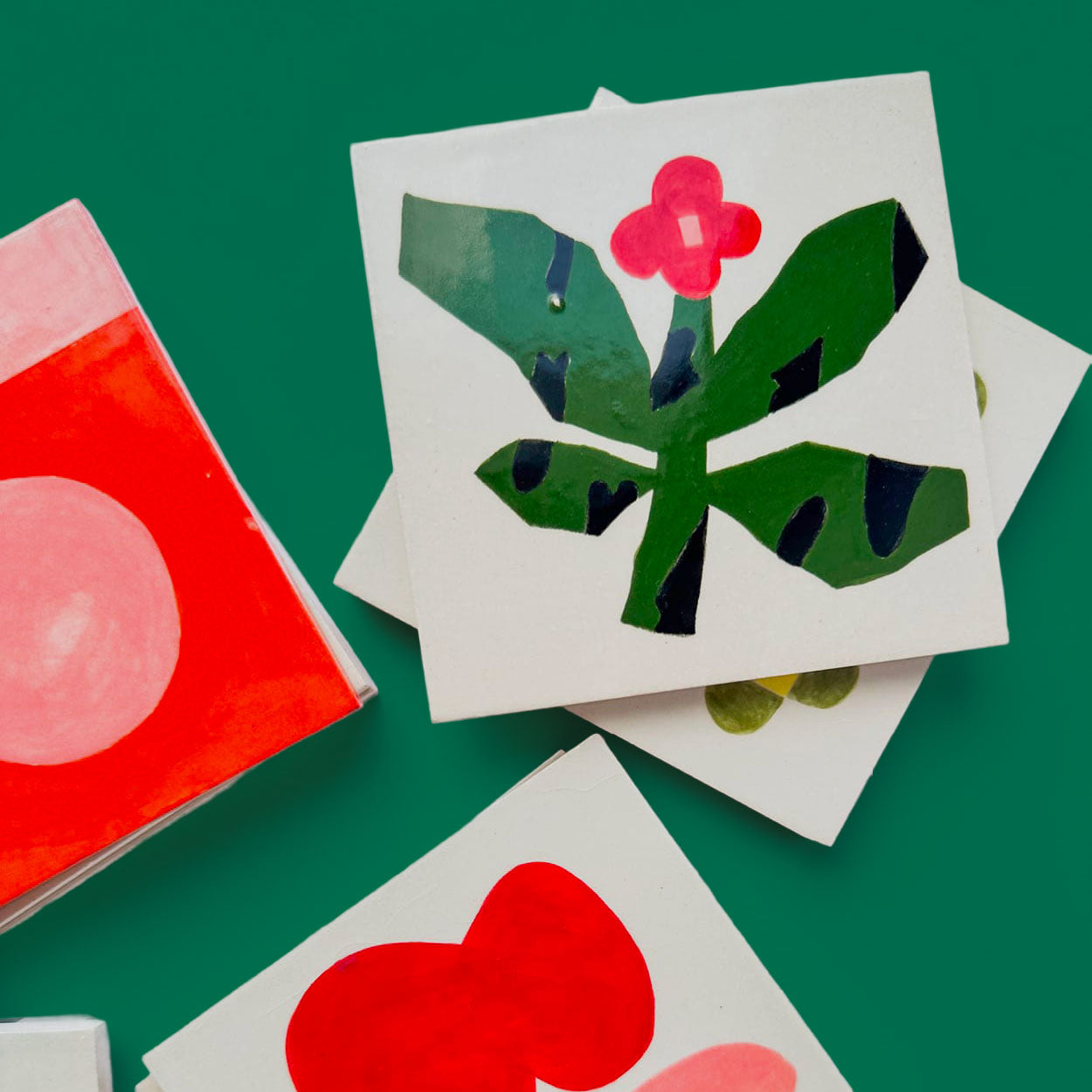 Bloom Handpainted Tiles by Jun Objects