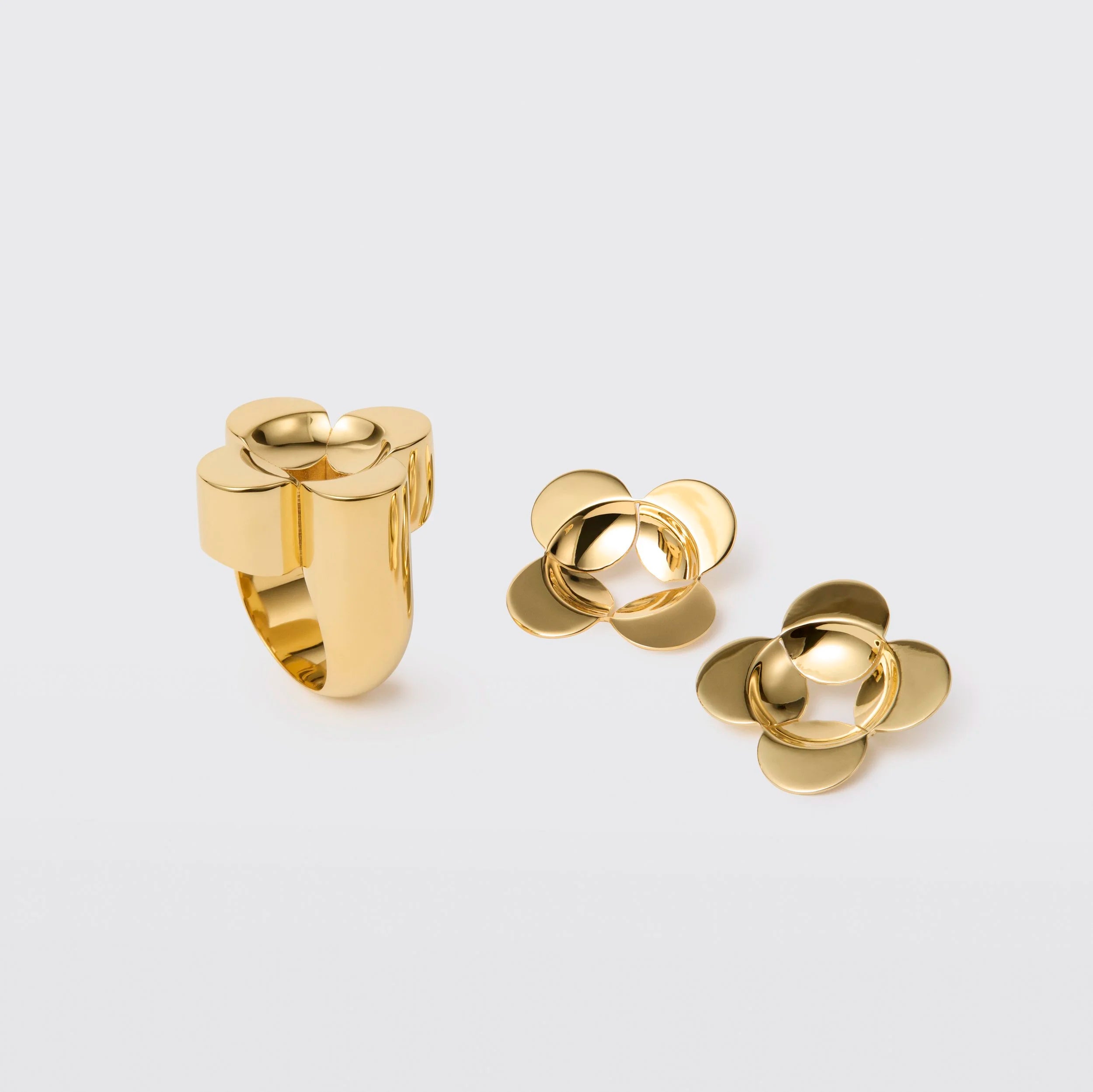 The K Love Ring & Earrings by Kickie Chudikova