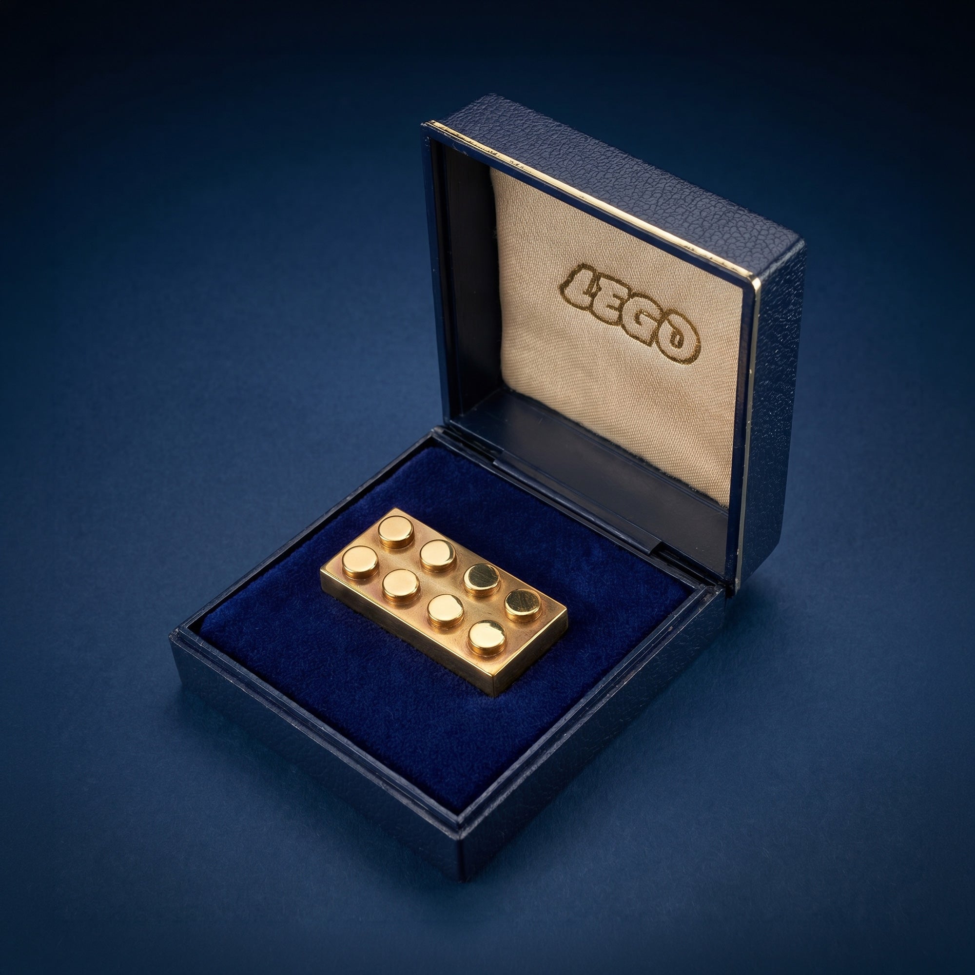 Solid Gold Lego Brick by Drouot