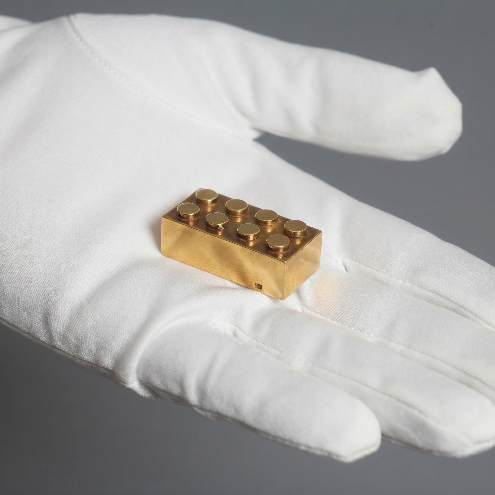 Solid Gold Lego Brick by Drouot