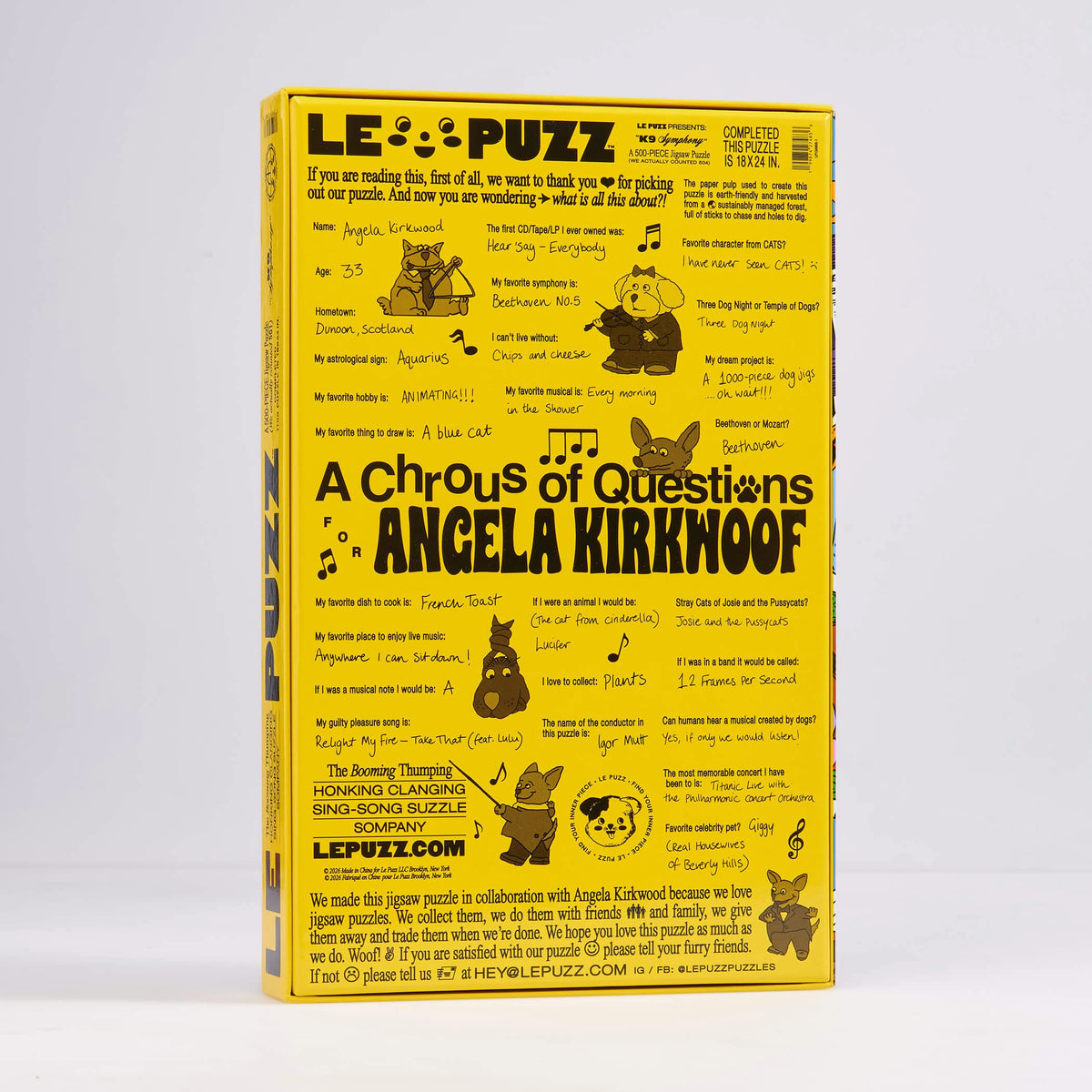 K9 Symphony Puzzle by Angela Kirkwood - Le Puzz