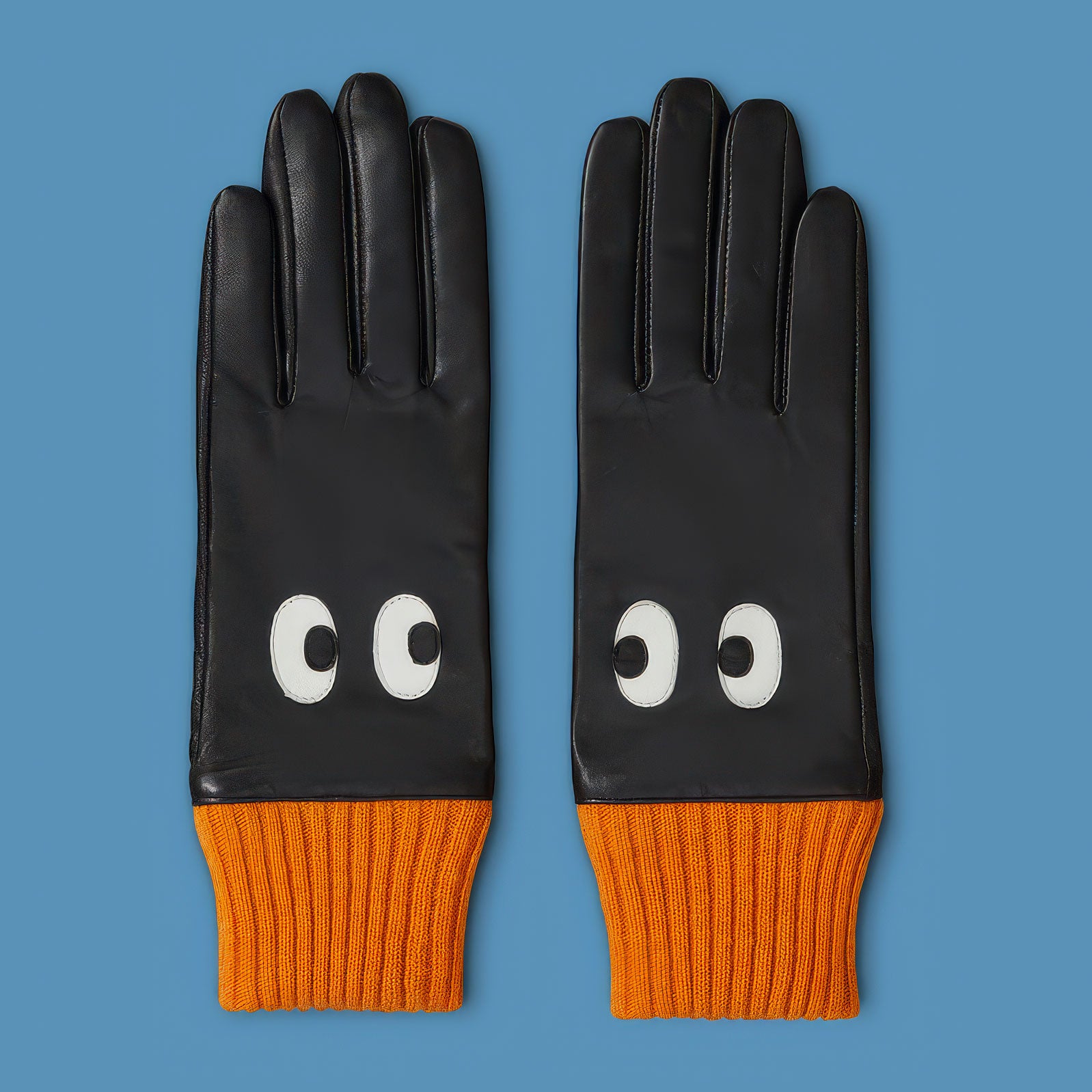 Eyes Leather Gloves