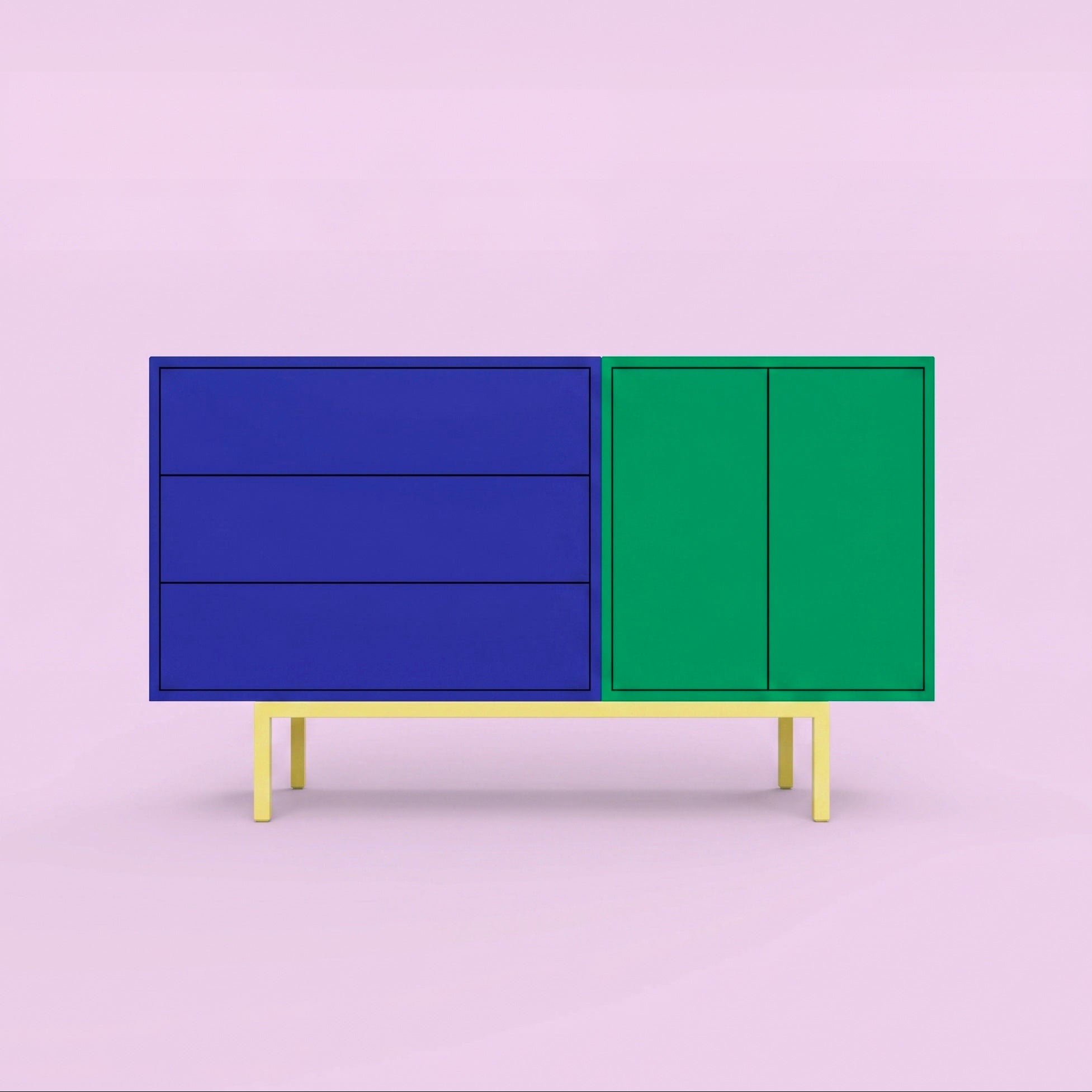 Manilva Colour Block Cabinet by Desiva
