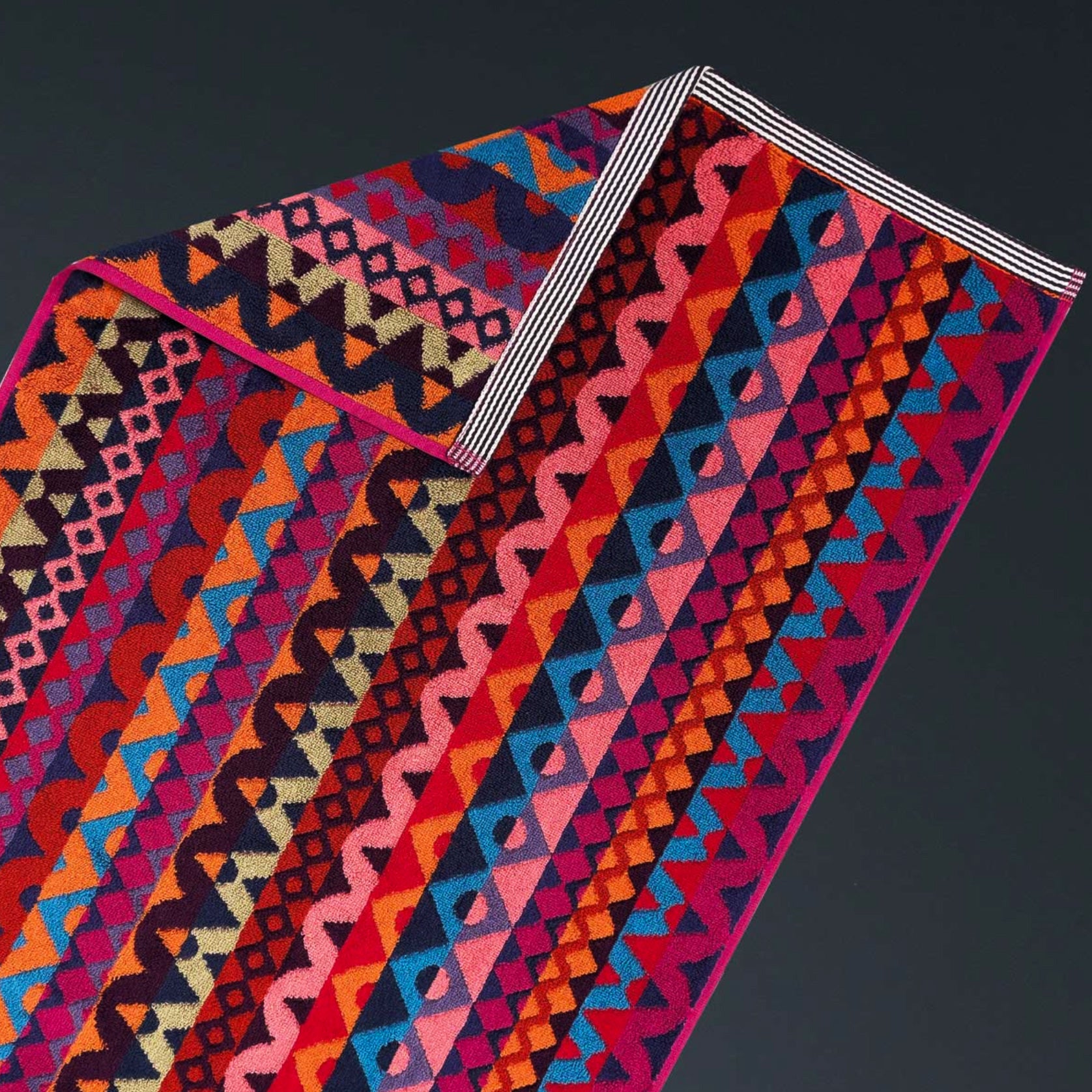 Geometric Bath Towels by Margo Selby