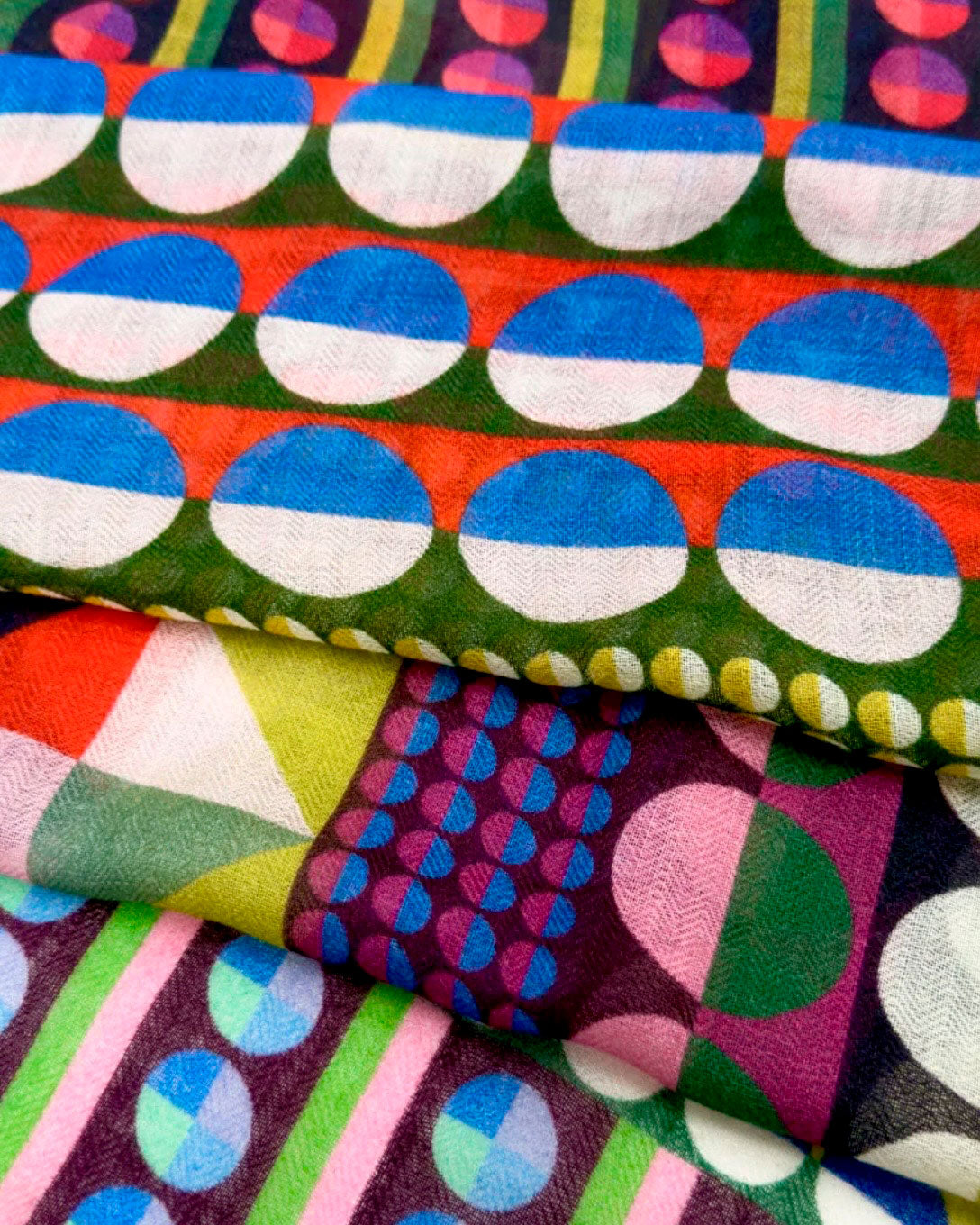 Score Lightweight Wool Scarf by Margo Selby