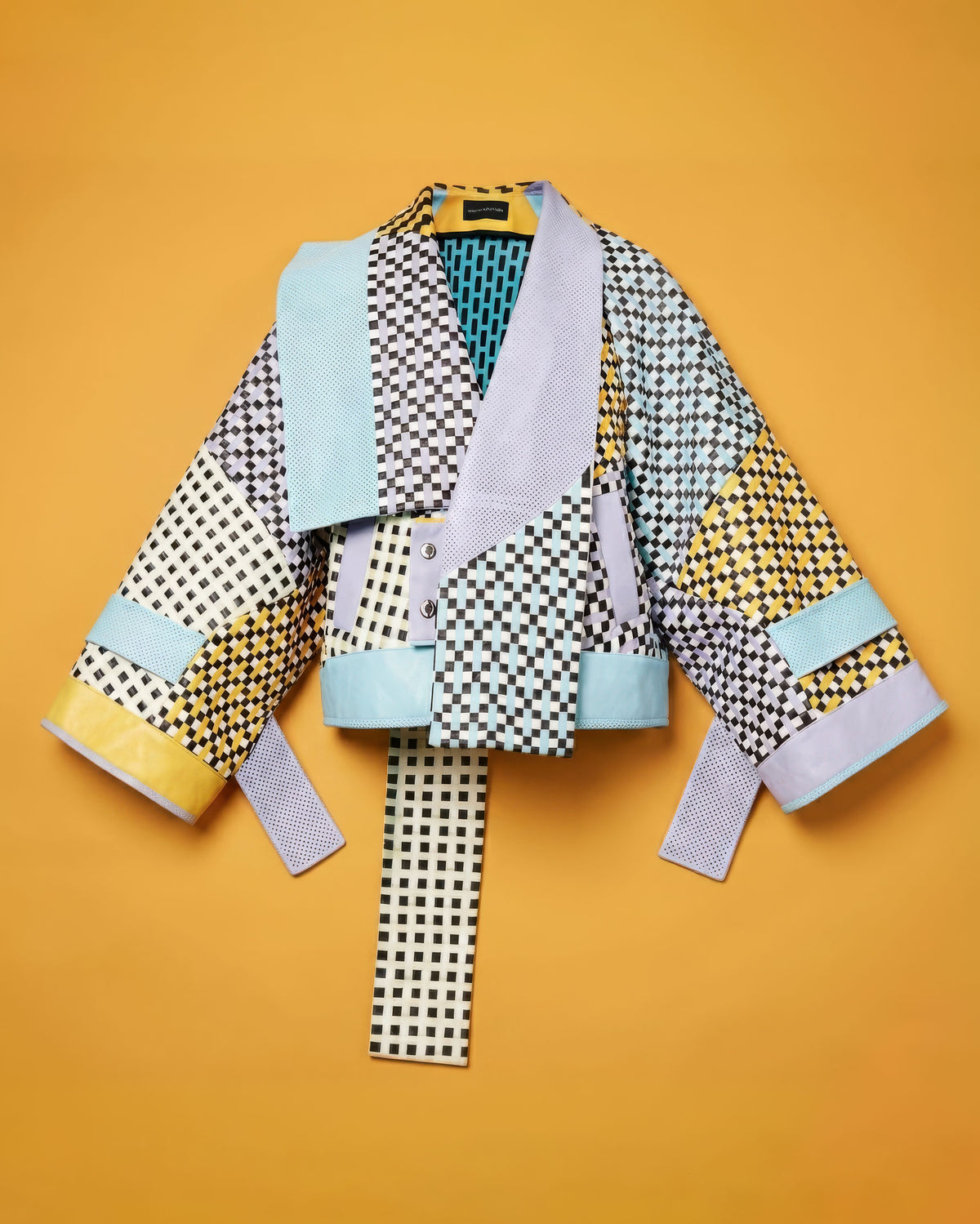 Woven Leather Kimono by Martina Spetlova